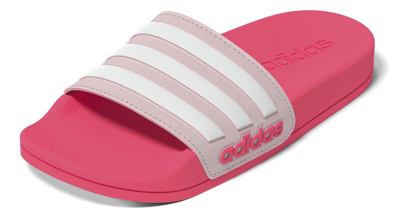 Unisex Kids Adilette Shower Slides, Pink, A901_ONE, large image number 13