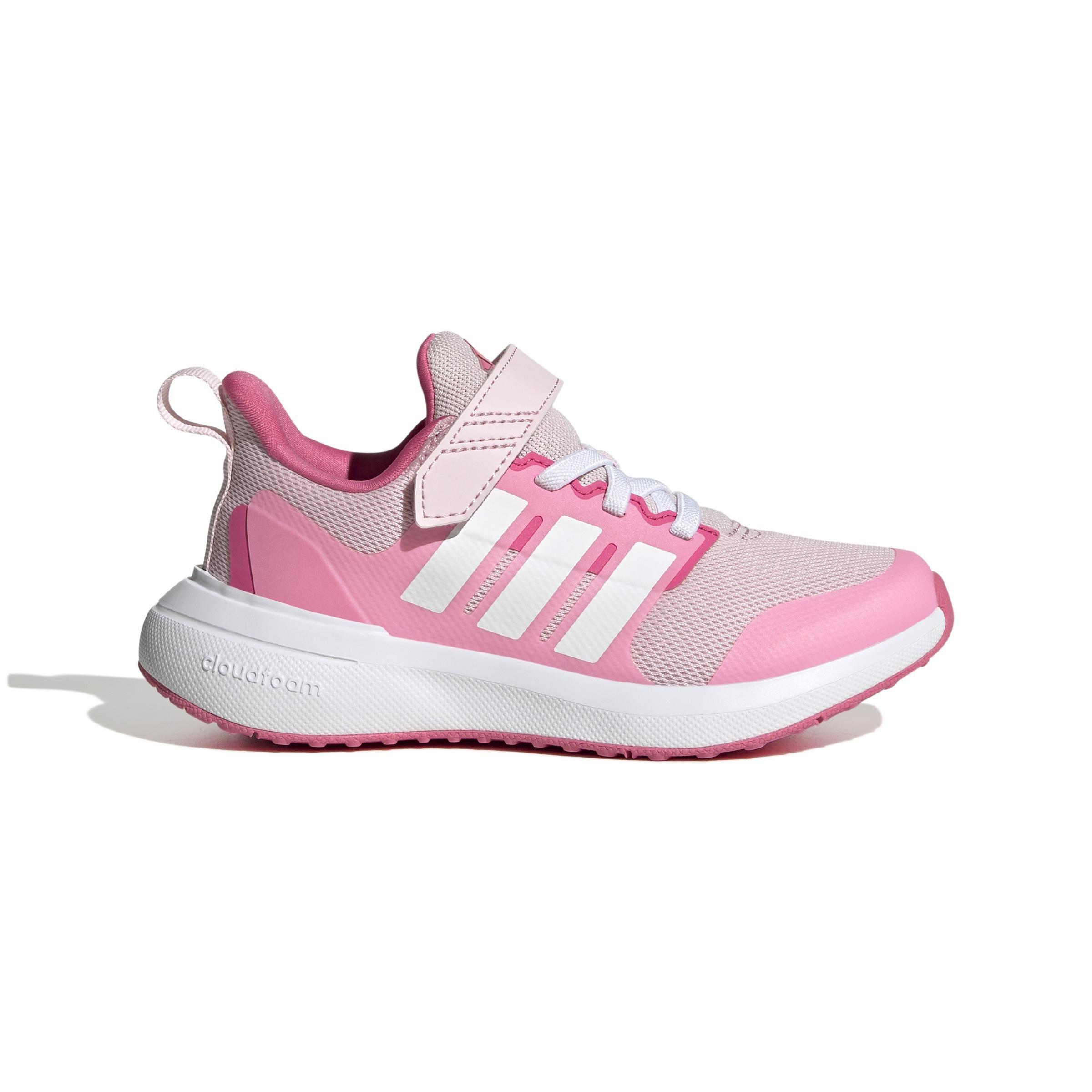 Unisex Kids FortaRun 2.0 Cloudfoam Elastic Lace Top Strap Shoes, Pink, , large image number 0