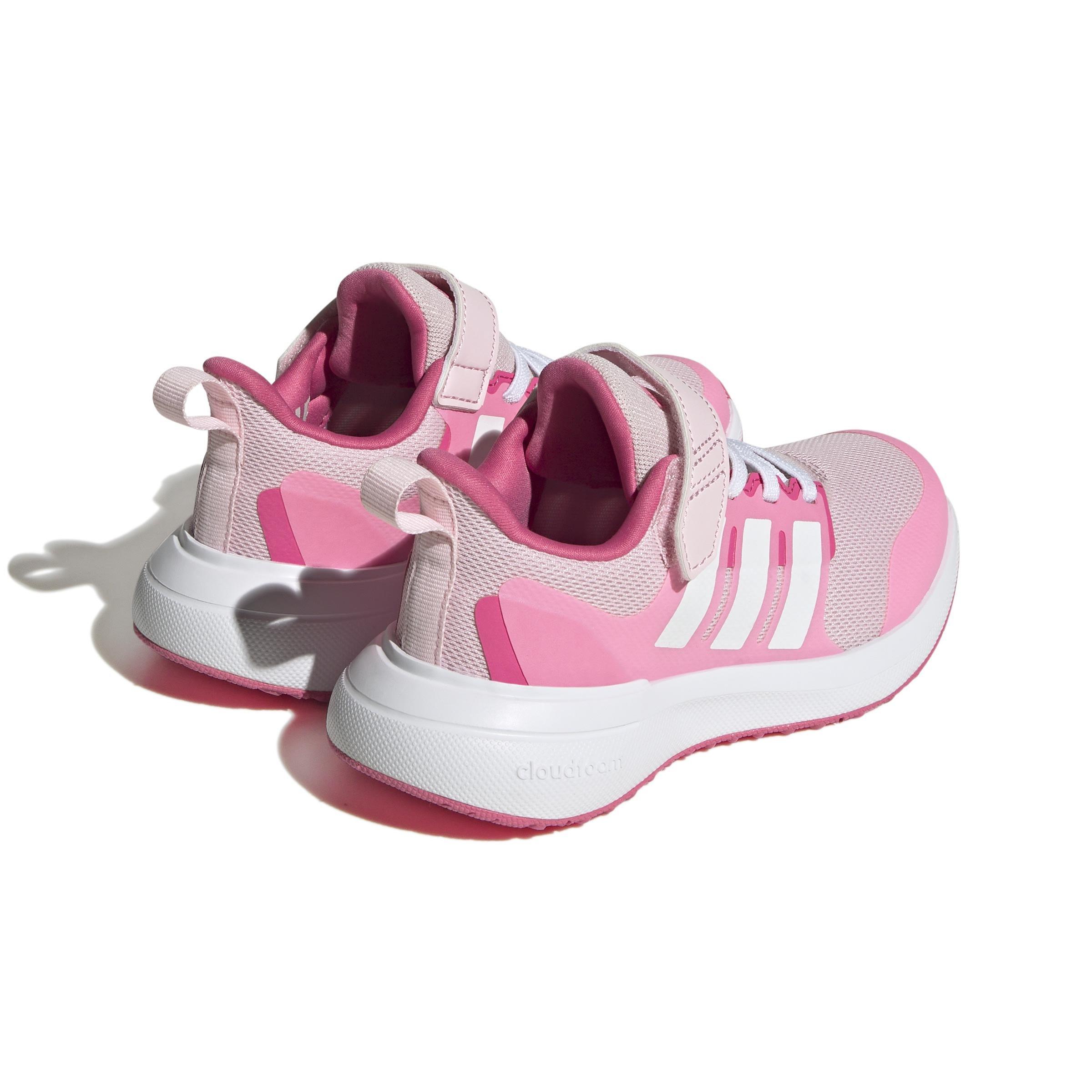 Unisex Kids FortaRun 2.0 Cloudfoam Elastic Lace Top Strap Shoes, Pink, , large image number 3