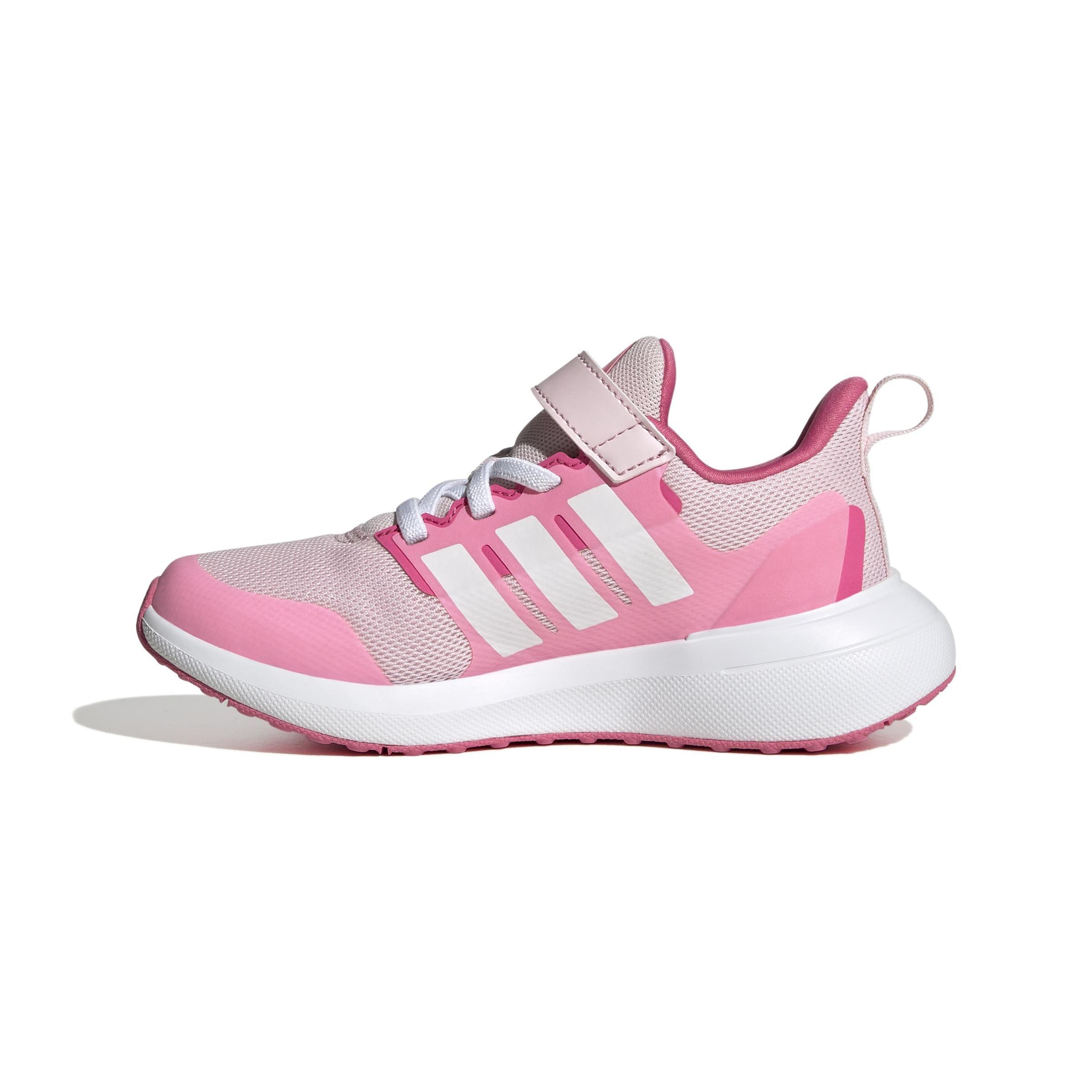 Unisex Kids FortaRun 2.0 Cloudfoam Elastic Lace Top Strap Shoes, Pink, , large image number 6