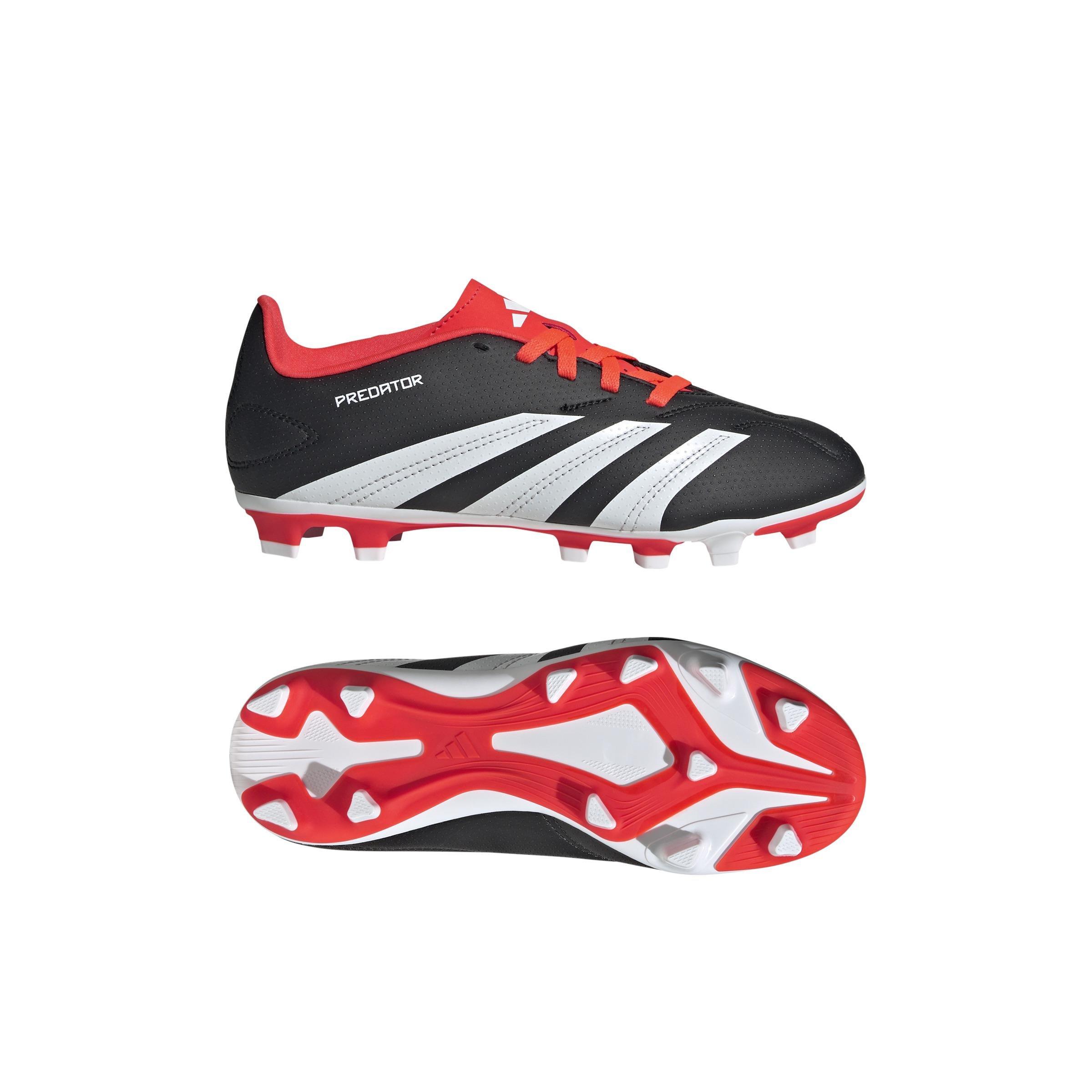 Unisex Kids Predator Club Flexible Ground Football Boots, Black, , large image number 6