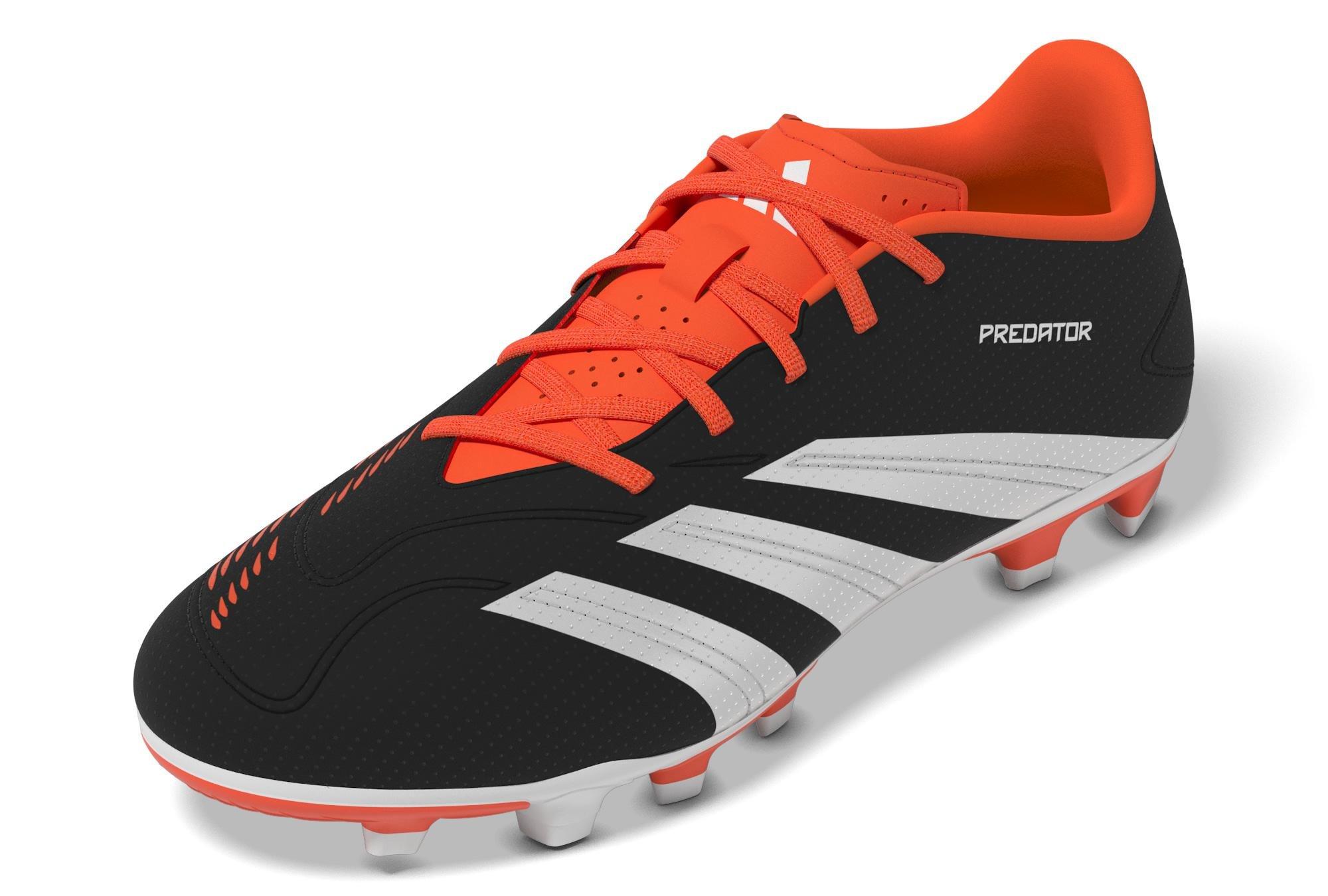 Unisex Kids Predator Club Flexible Ground Football Boots, Black, , large image number 7