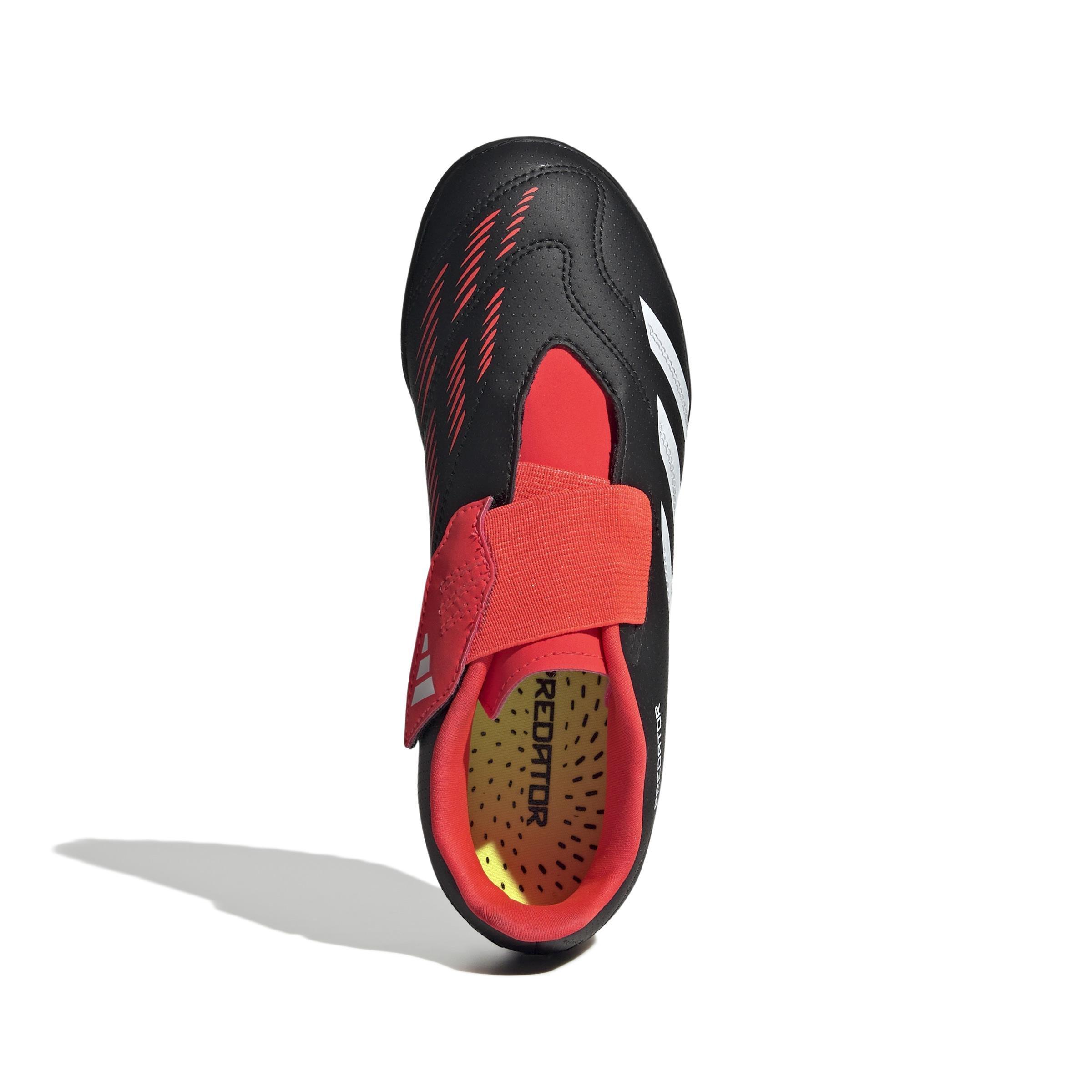 Unisex Predator Club Hook-and-Loop Turf Football Boots, Black, , large image number 1