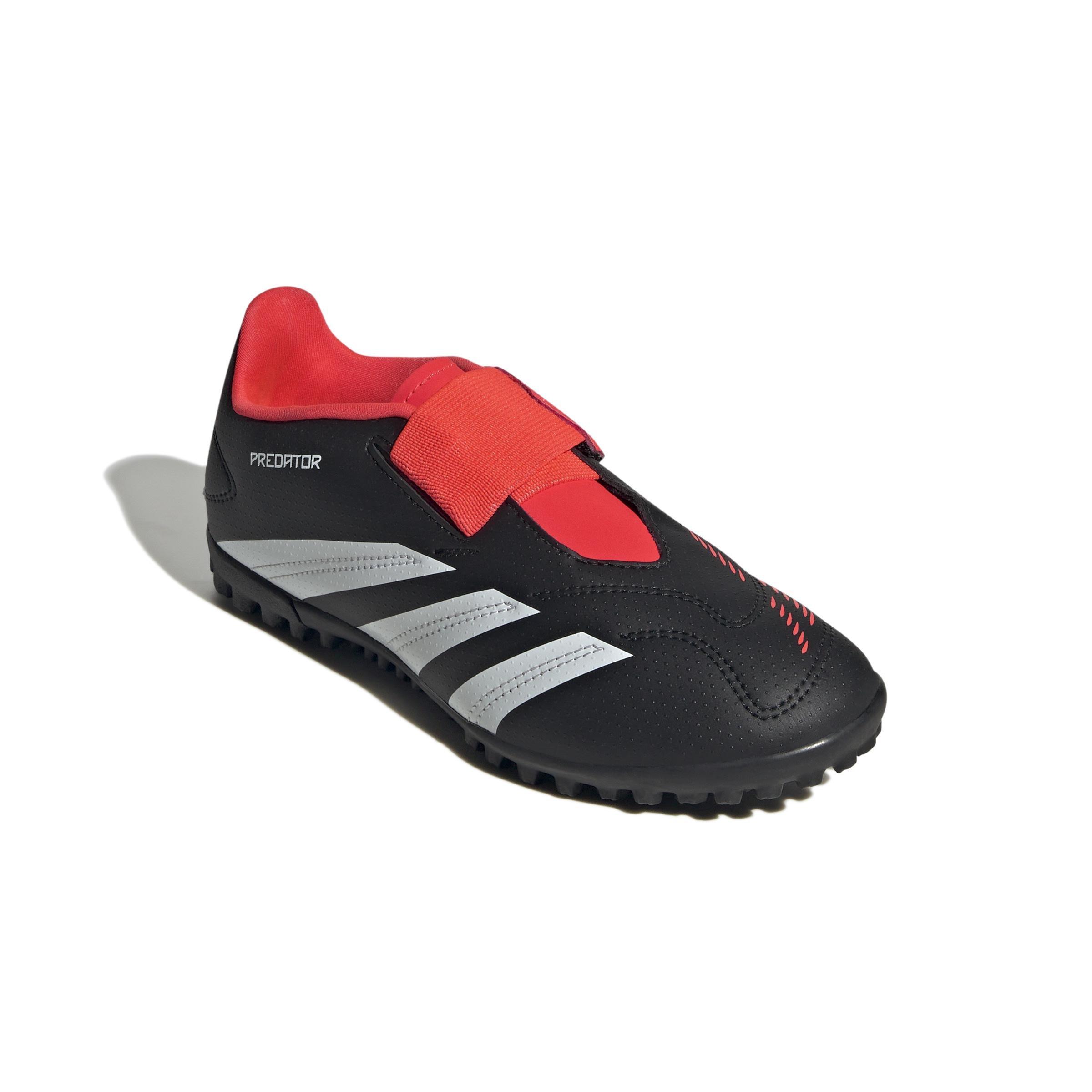 Unisex Predator Club Hook-and-Loop Turf Football Boots, Black, , large image number 2