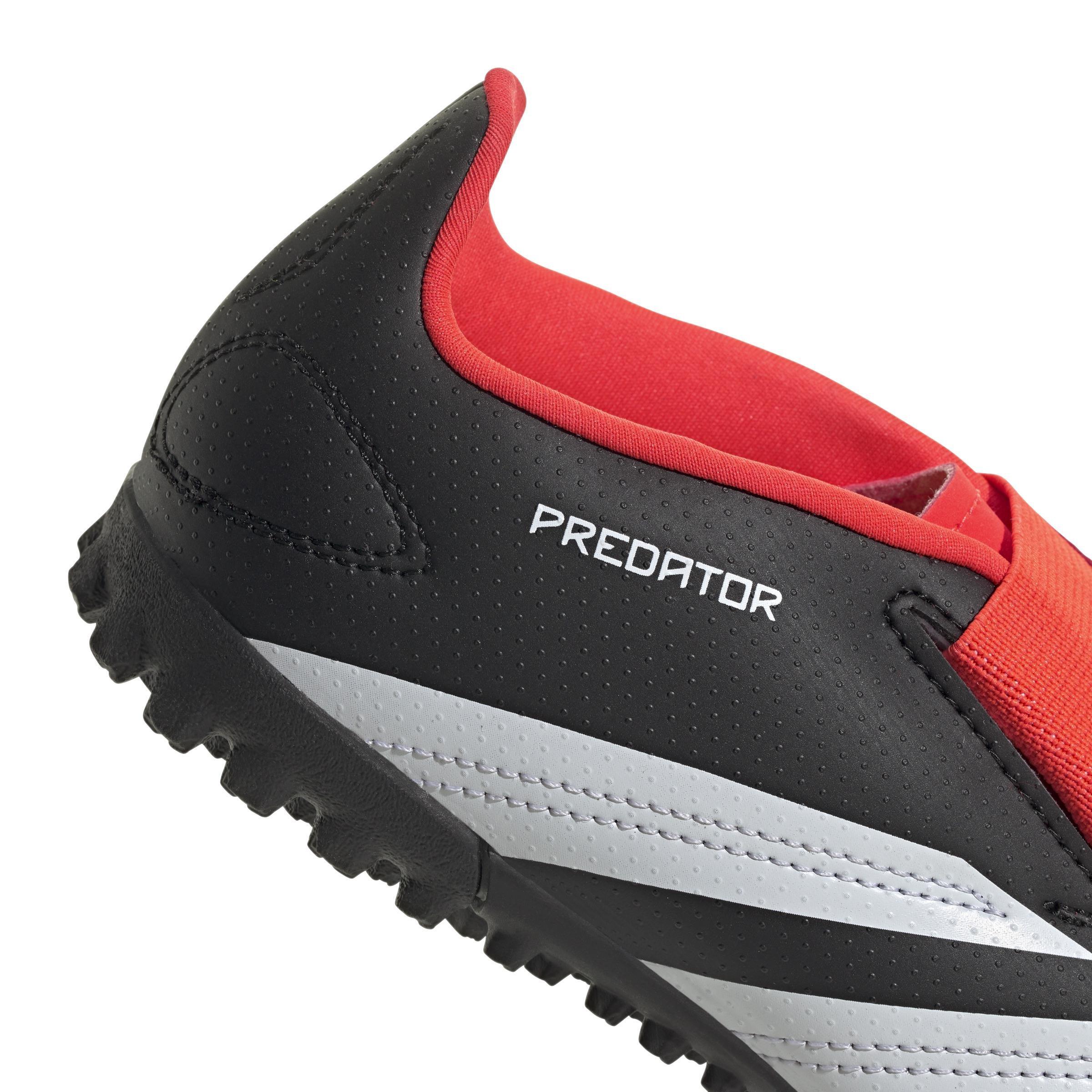 Unisex Predator Club Hook-and-Loop Turf Football Boots, Black, , large image number 4