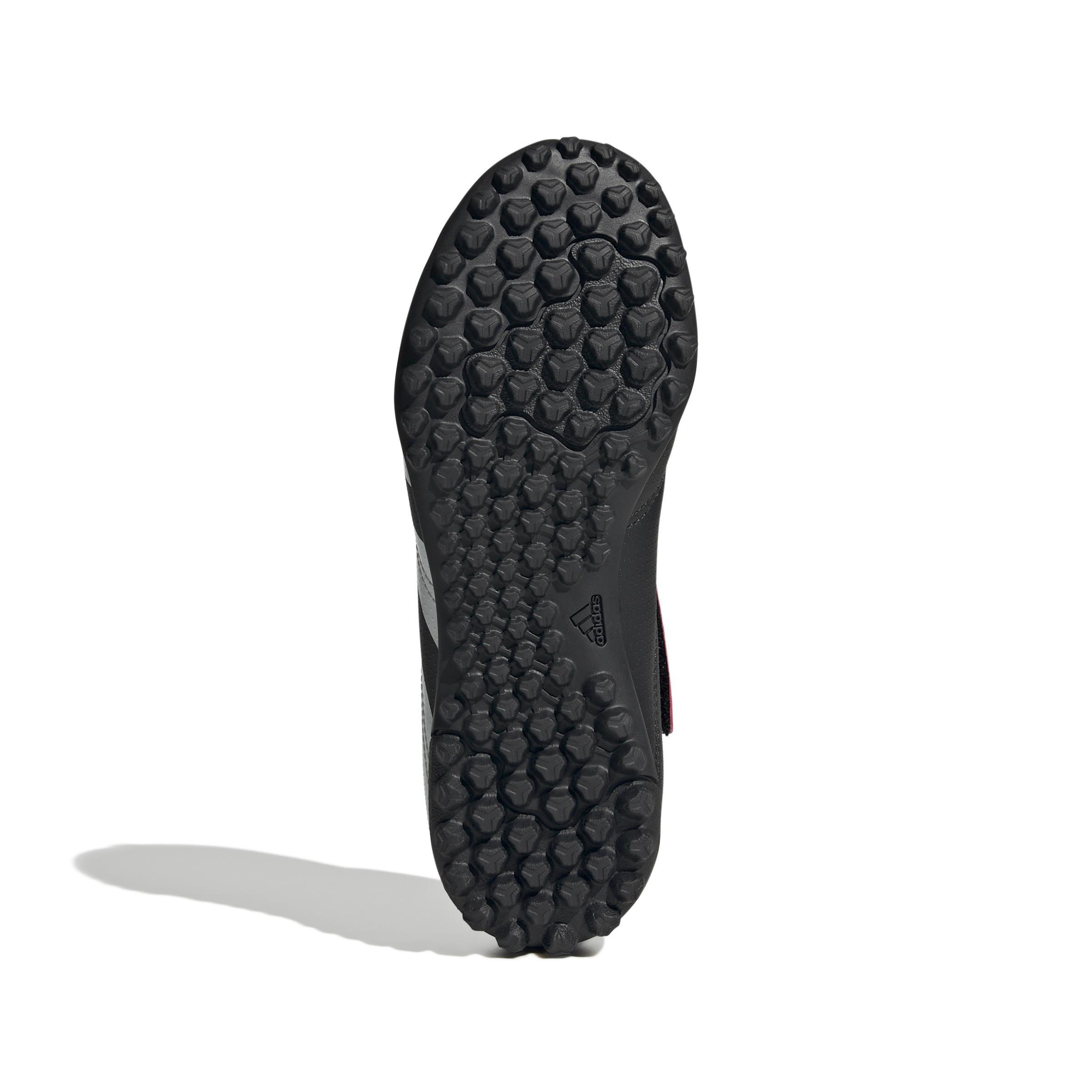 Unisex Predator Club Hook-and-Loop Turf Football Boots, Black, A901_ONE, large image number 6