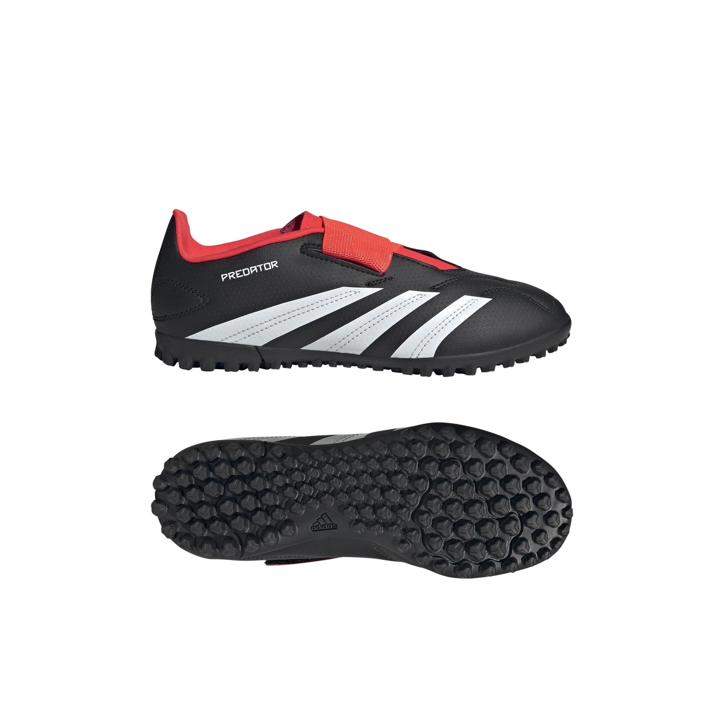Unisex Predator Club Hook-and-Loop Turf Football Boots, Black, , large image number 7
