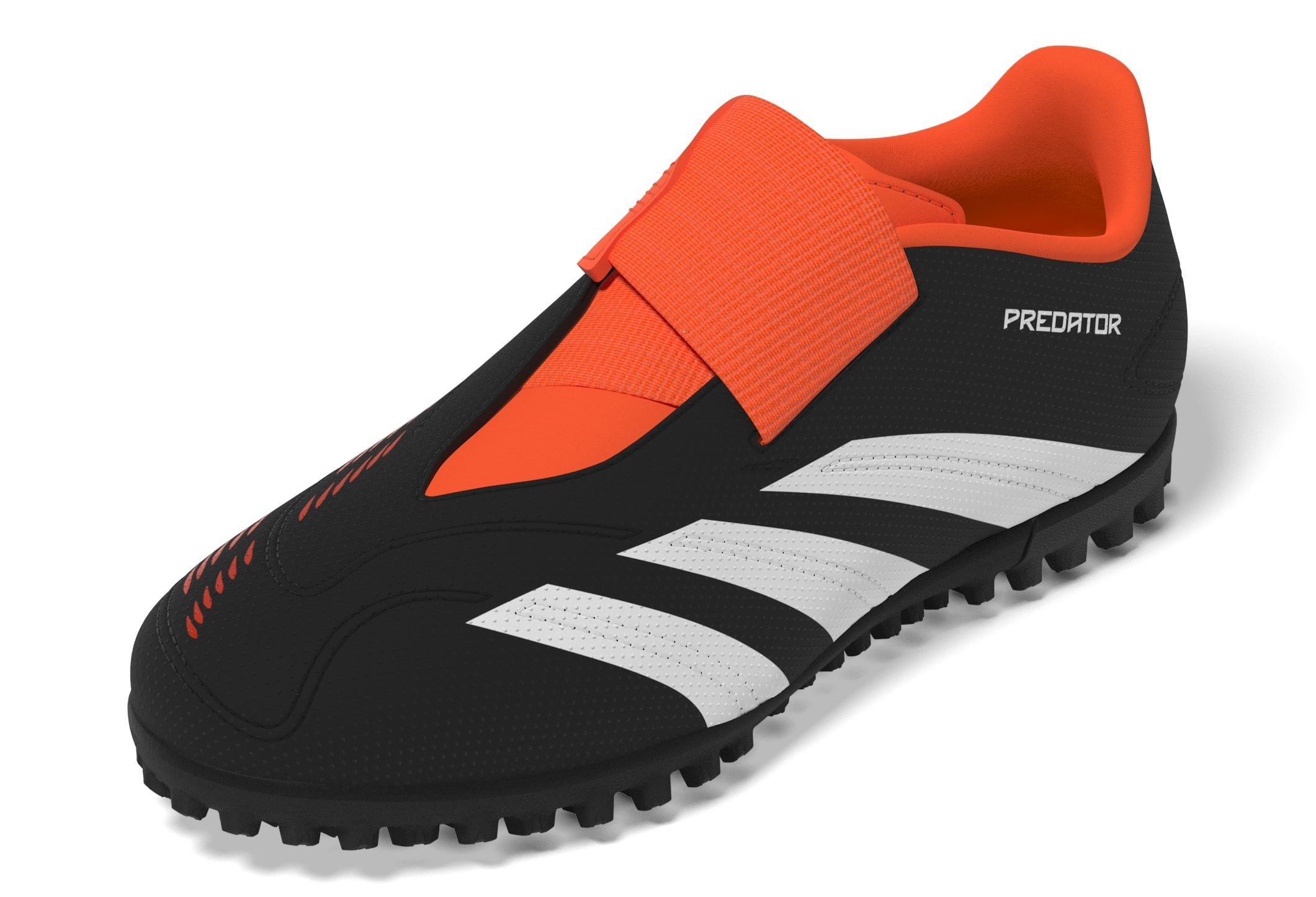 Unisex Predator Club Hook-and-Loop Turf Football Boots, Black, , large image number 11