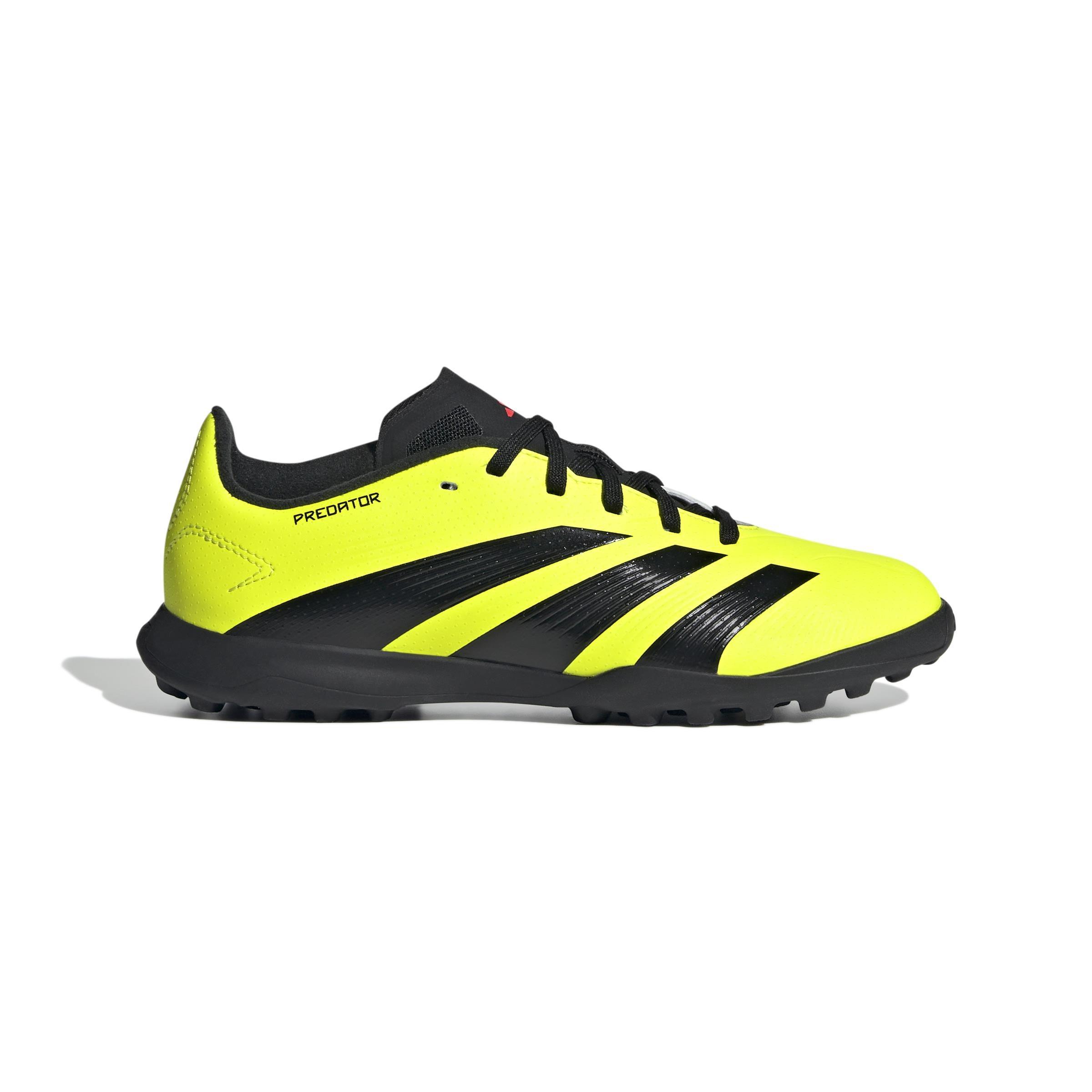 Unisex Kids Predator 24 League Turf Boots, Yellow, , large image number 0