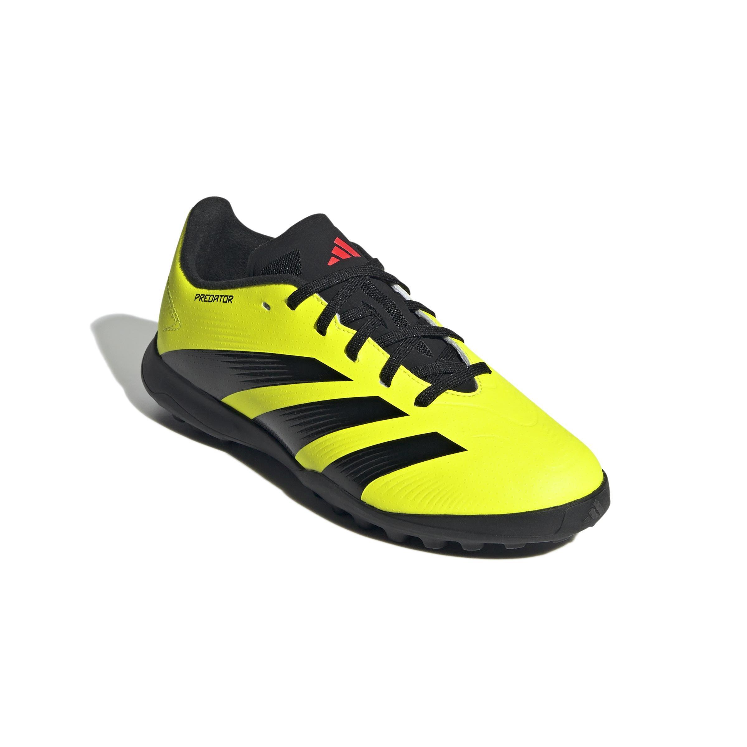 Unisex Kids Predator 24 League Turf Boots, Yellow, , large image number 2