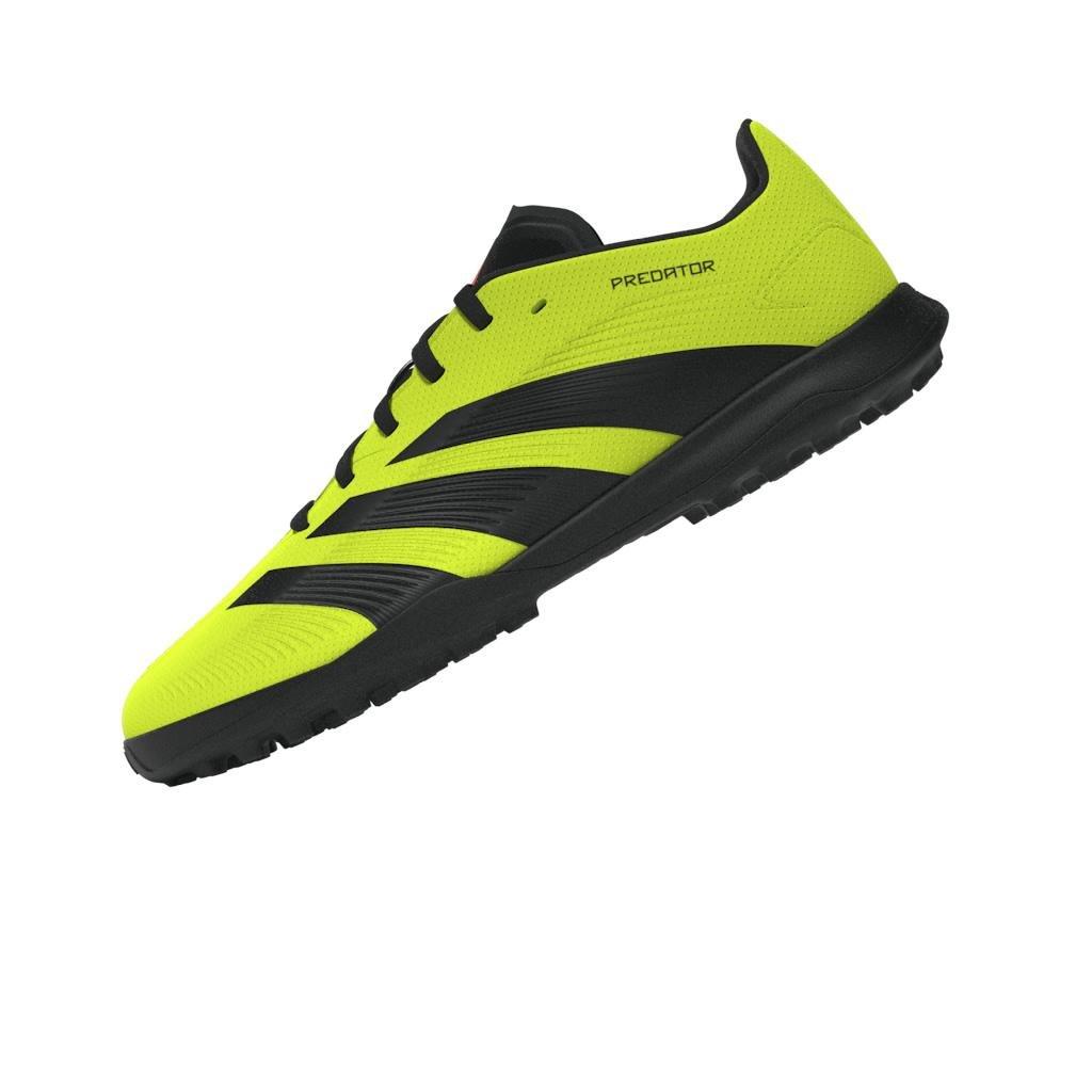 Unisex Kids Predator 24 League Turf Boots, Yellow, , large image number 6