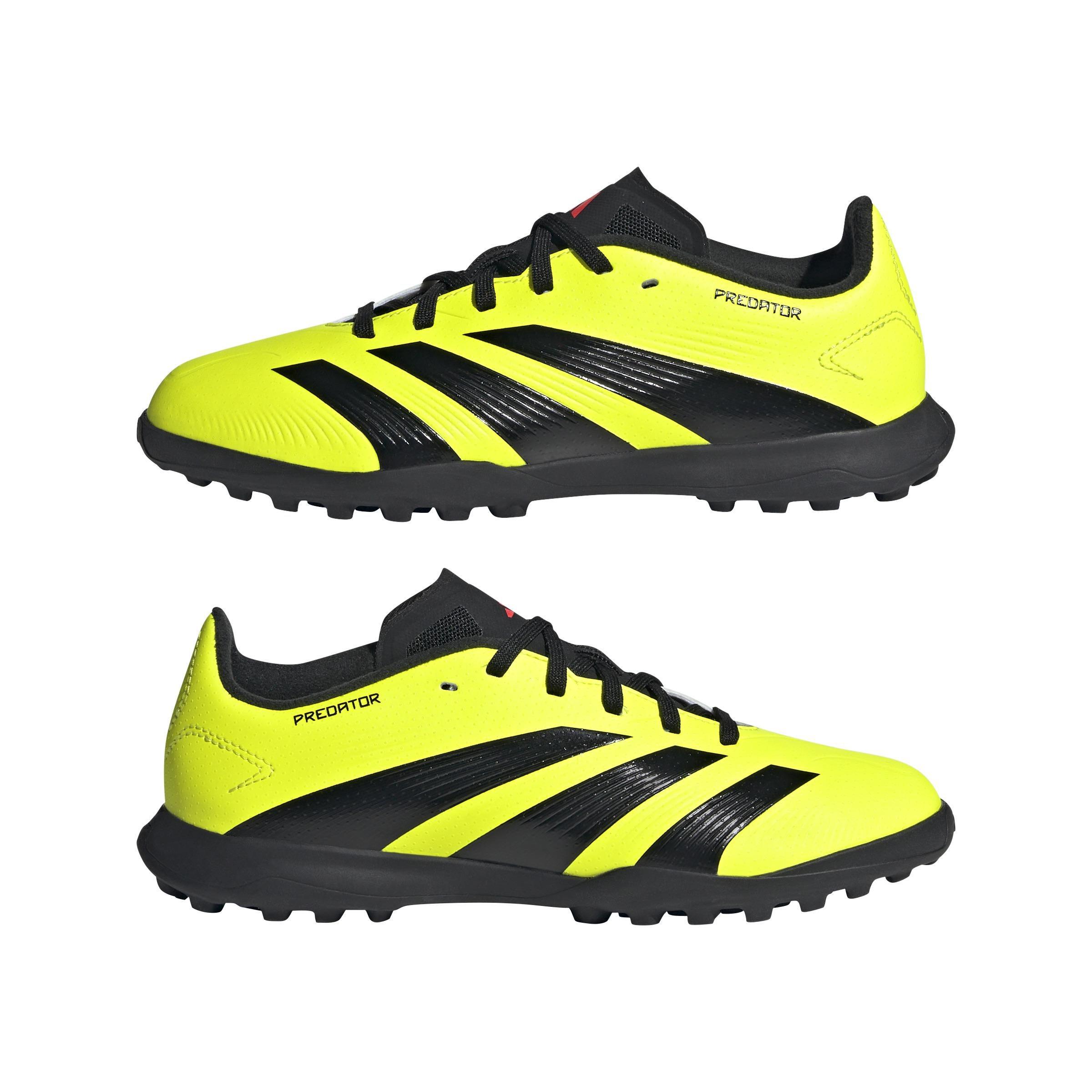 Unisex Kids Predator 24 League Turf Boots, Yellow, , large image number 9