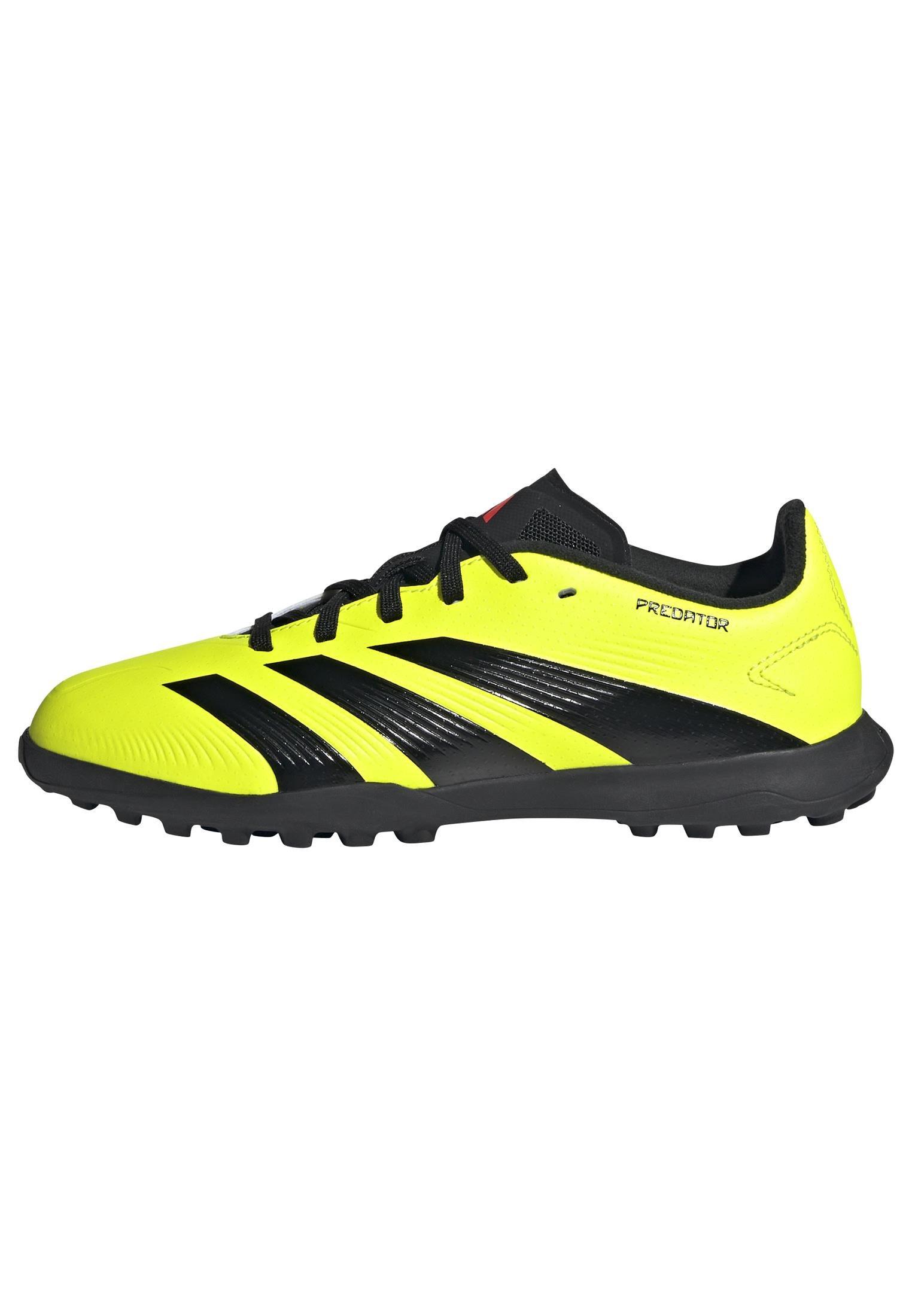 Unisex Kids Predator 24 League Turf Boots, Yellow, , large image number 12