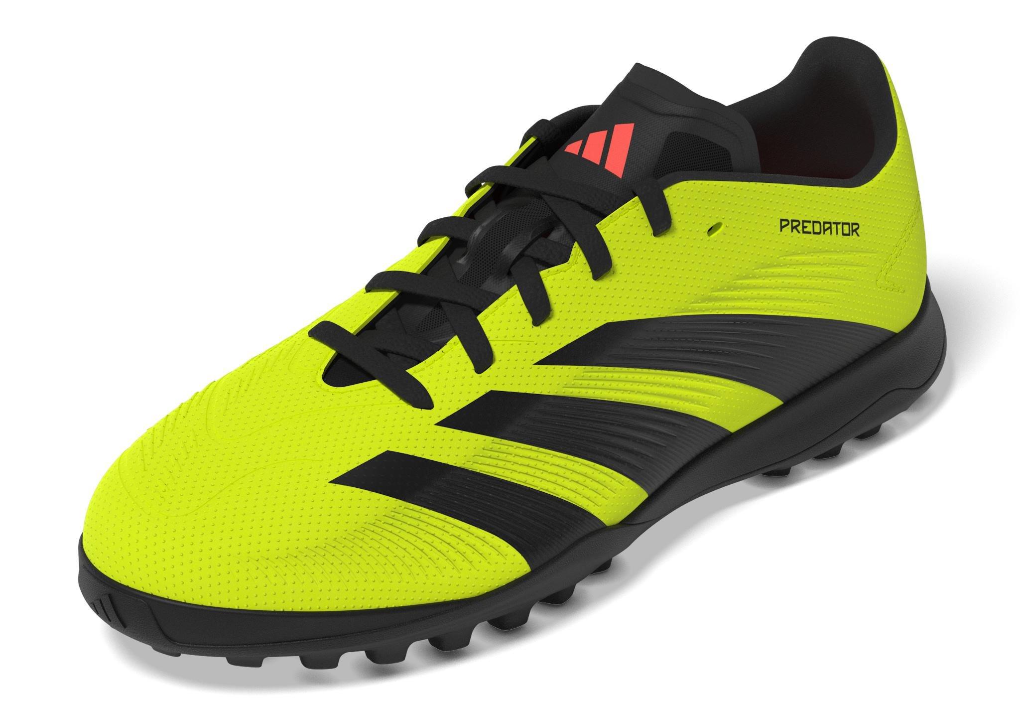 Unisex Kids Predator 24 League Turf Boots, Yellow, , large image number 14