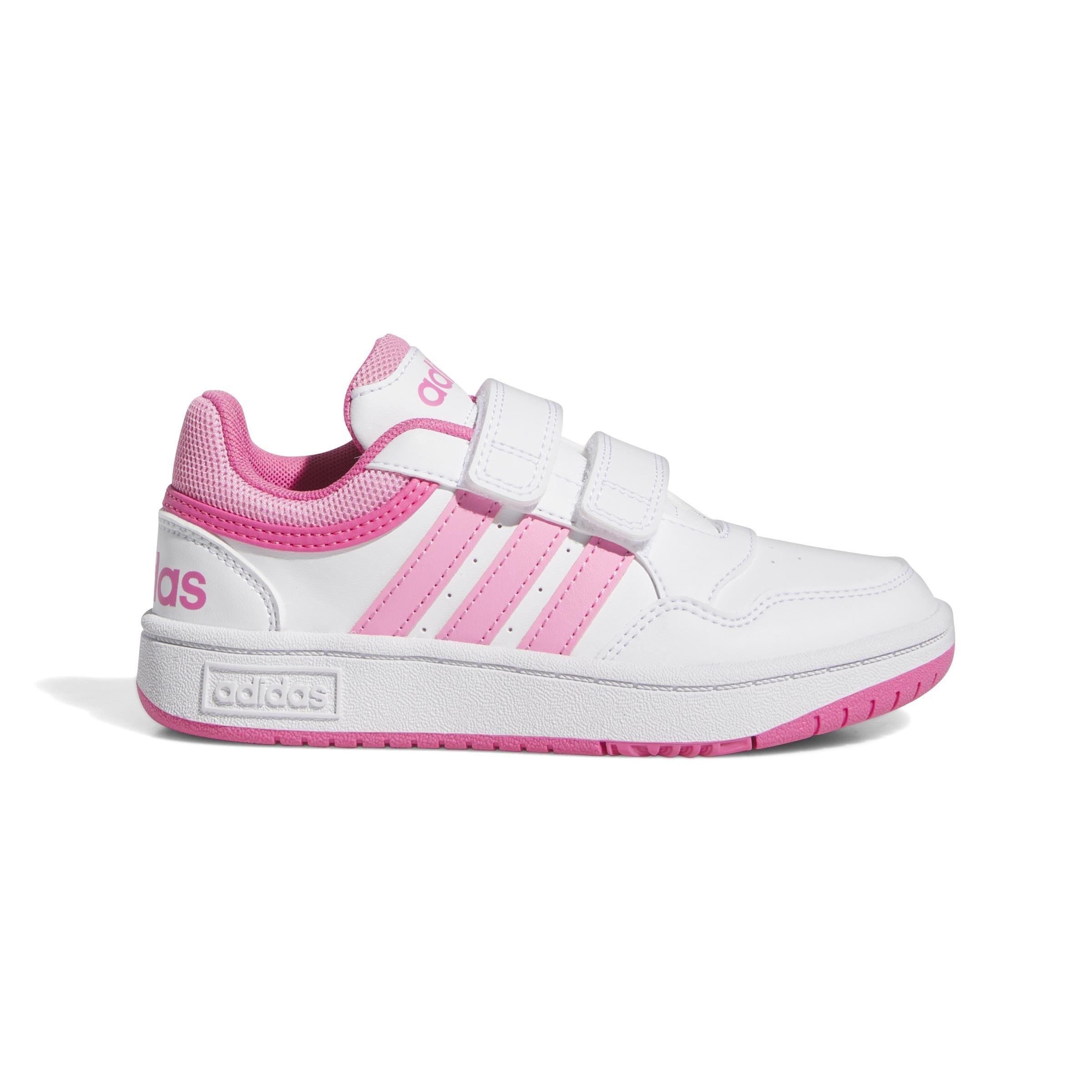Unisex Hoops Lifestyle Basketball Hook-and-Loop Shoes, White, A901_ONE, large image number 0
