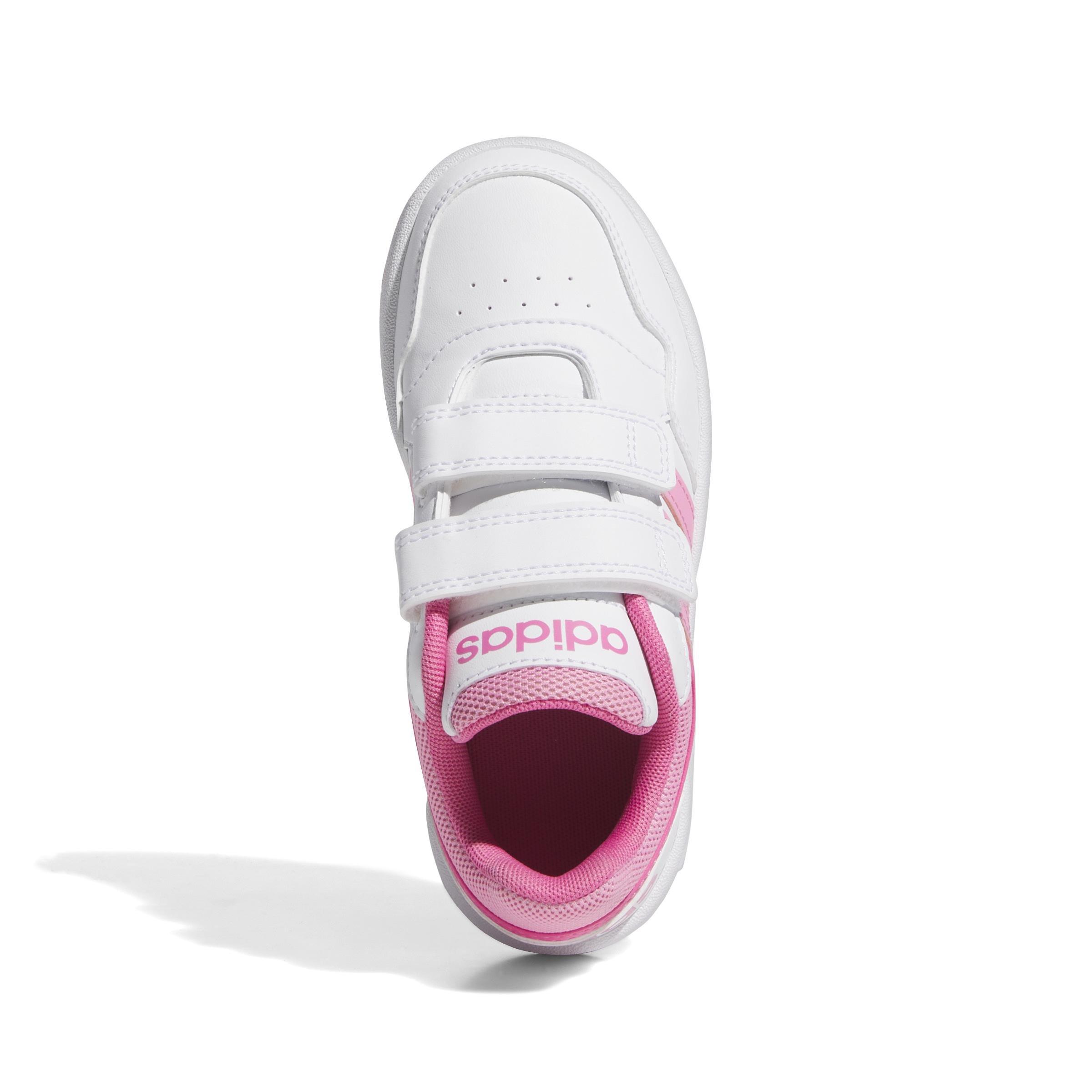 Unisex Hoops Lifestyle Basketball Hook-and-Loop Shoes, White, A901_ONE, large image number 1