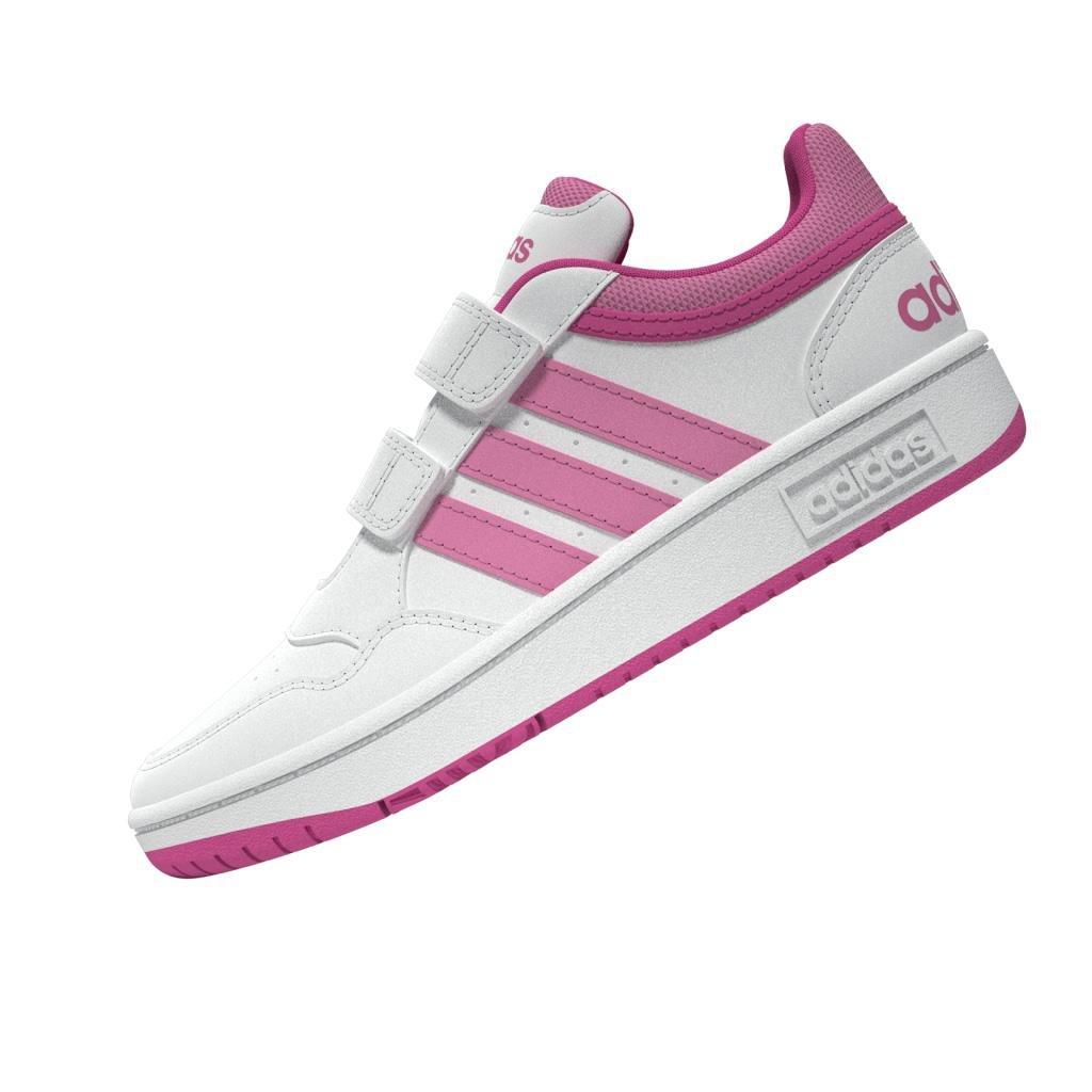 Unisex Hoops Lifestyle Basketball Hook-and-Loop Shoes, White, A901_ONE, large image number 7