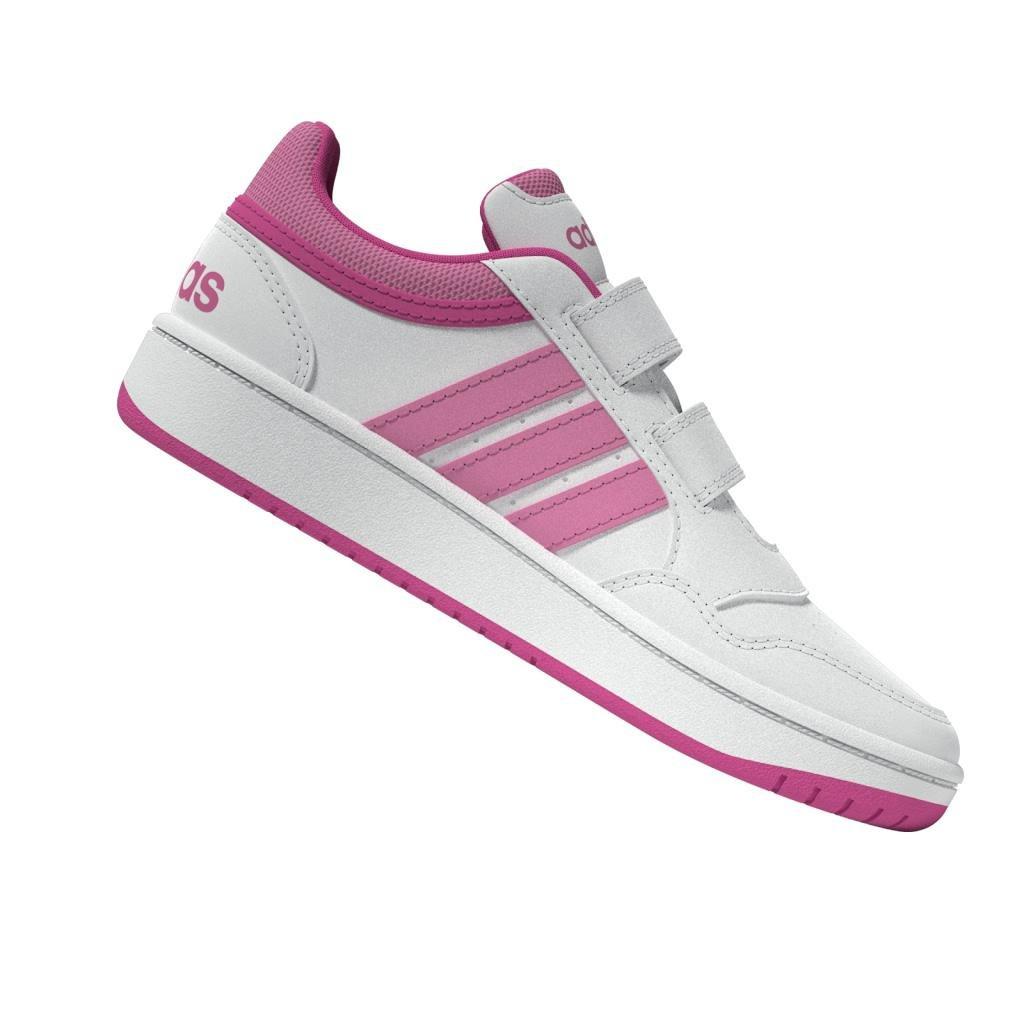 Unisex Hoops Lifestyle Basketball Hook-and-Loop Shoes, White, A901_ONE, large image number 8