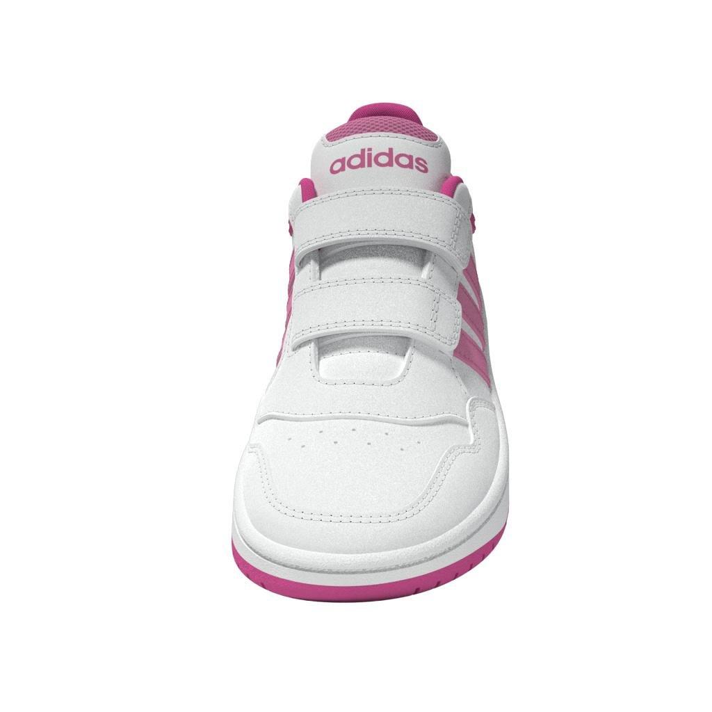 Unisex Hoops Lifestyle Basketball Hook-and-Loop Shoes, White, A901_ONE, large image number 9