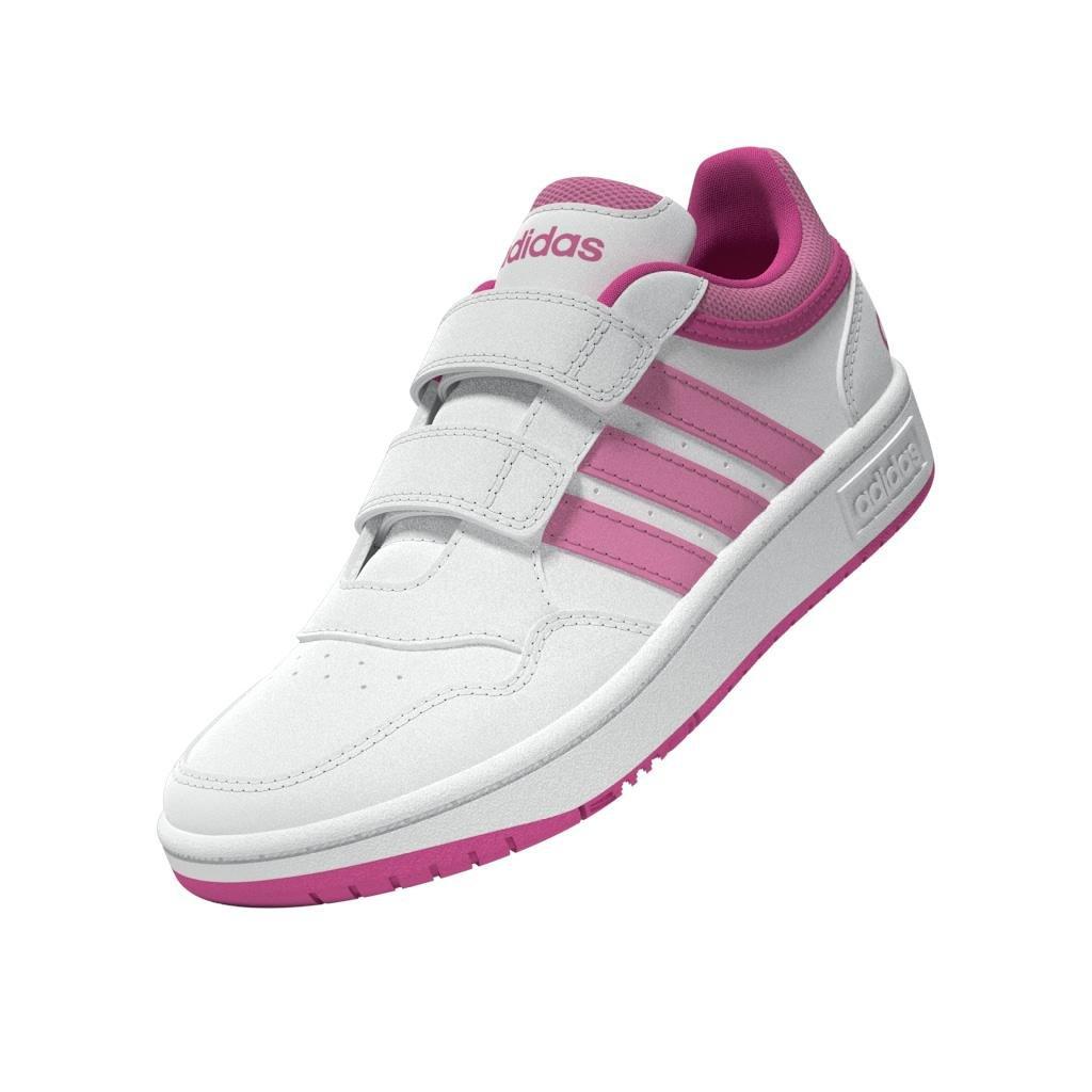 Unisex Hoops Lifestyle Basketball Hook-and-Loop Shoes, White, A901_ONE, large image number 13