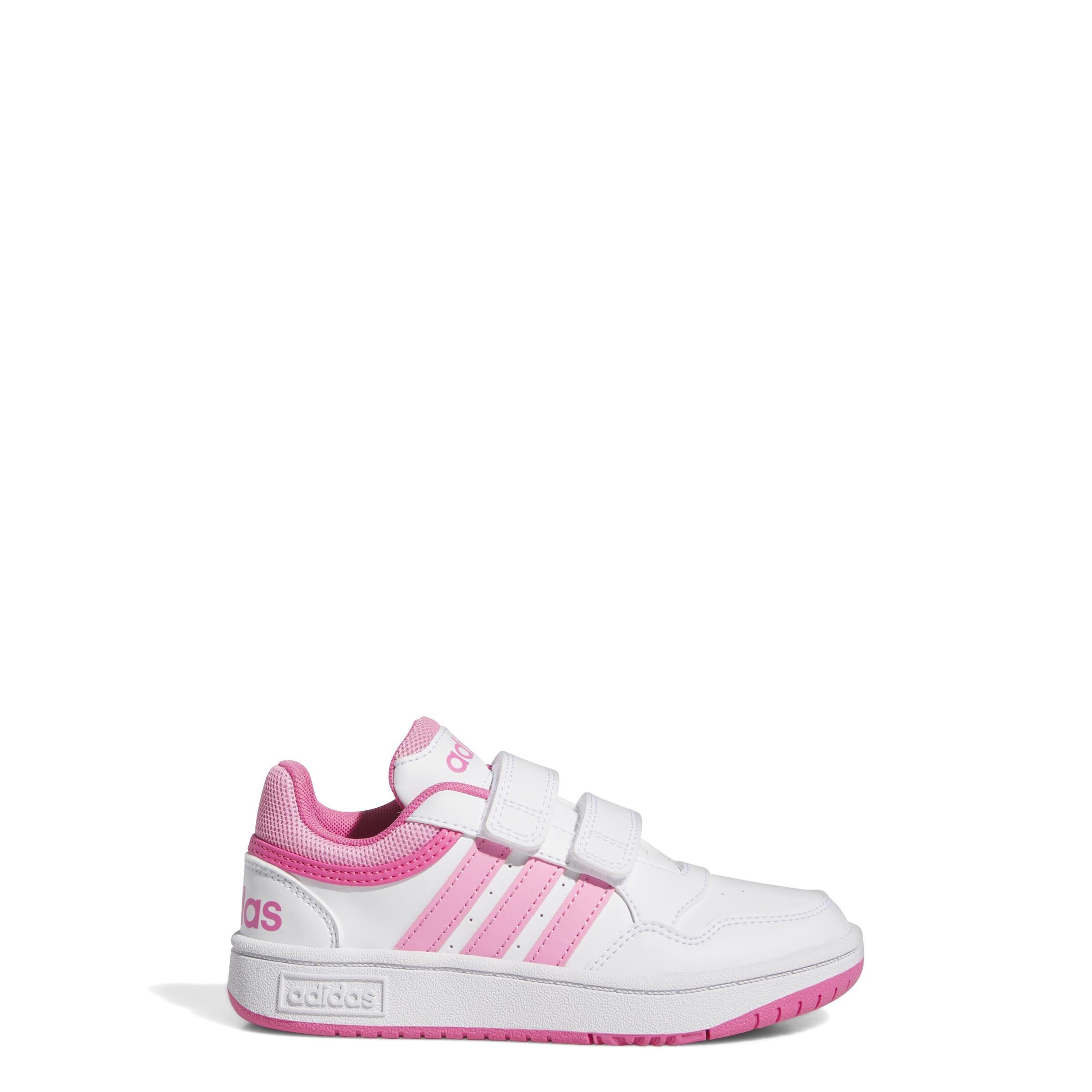 Unisex Hoops Lifestyle Basketball Hook-and-Loop Shoes, White, A901_ONE, large image number 14