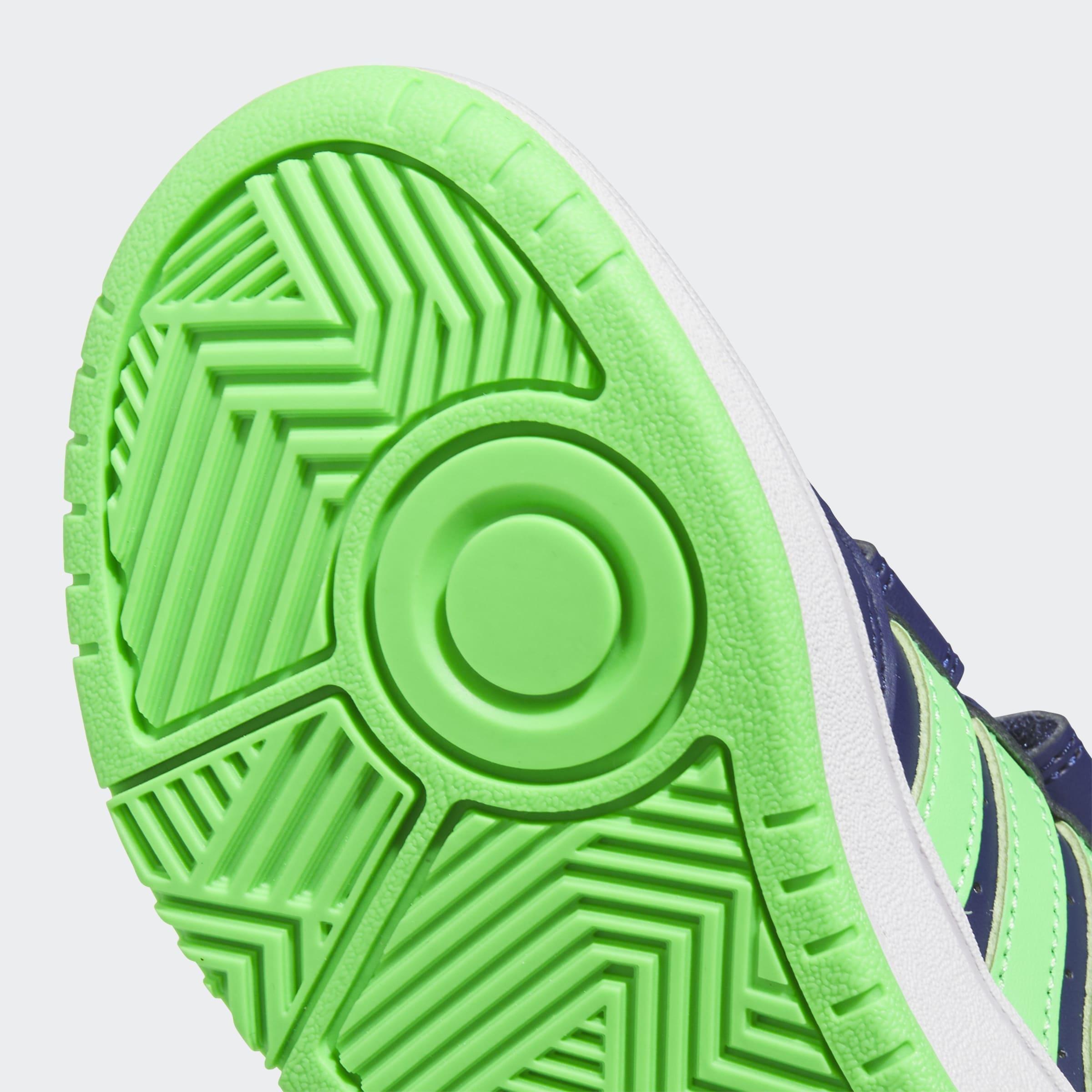 Kids Unisex Hoops Lifestyle Basketball Hook-and-Loop Shoes, Blue, A901_ONE, large image number 5