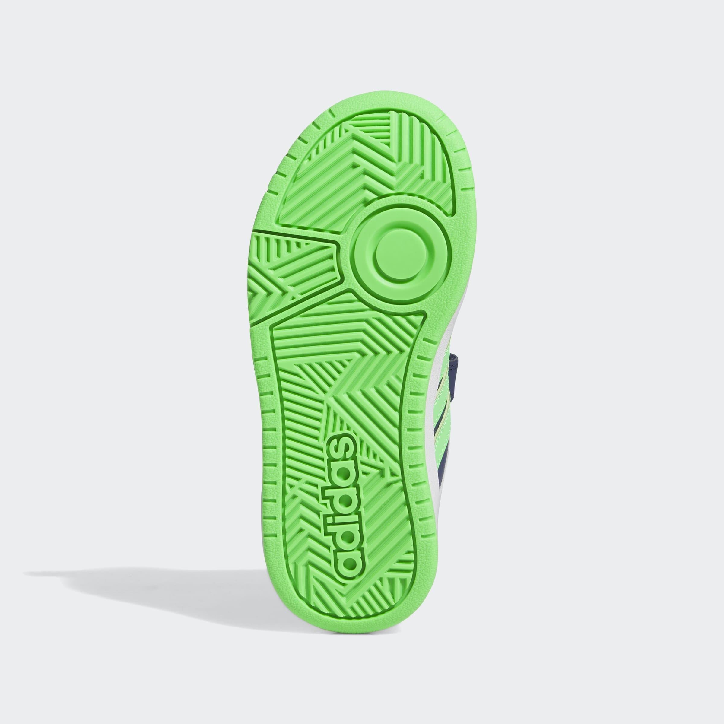 Kids Unisex Hoops Lifestyle Basketball Hook-and-Loop Shoes, Blue, A901_ONE, large image number 7