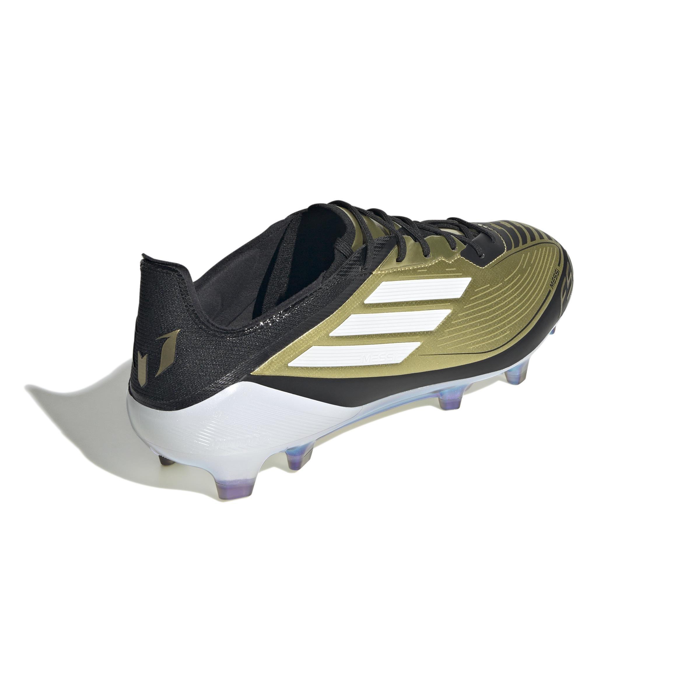 Unisex Messi F50 Elite Firm Ground Boots, Gold, A901_ONE, large image number 3