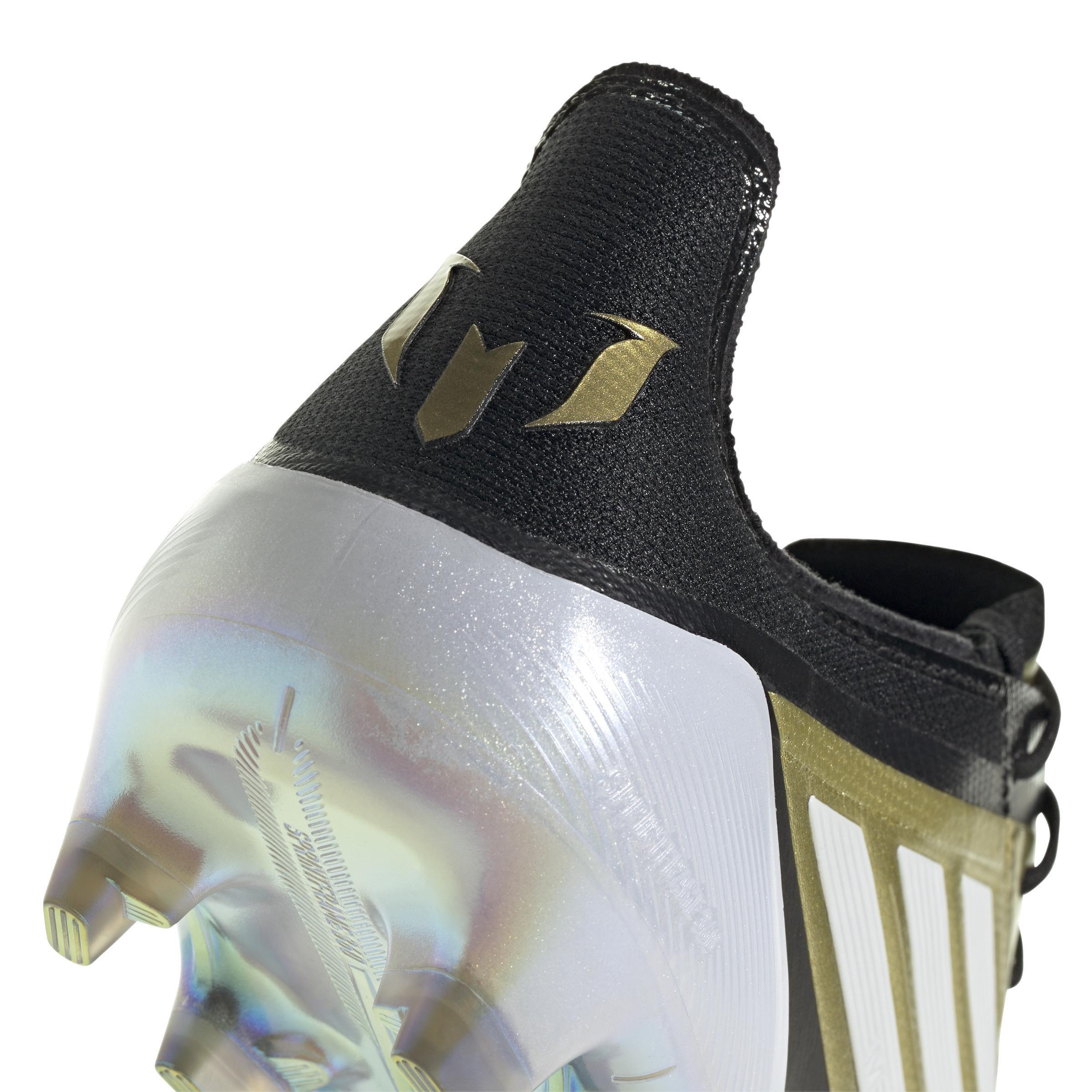 Unisex Messi F50 Elite Firm Ground Boots, Gold, A901_ONE, large image number 4