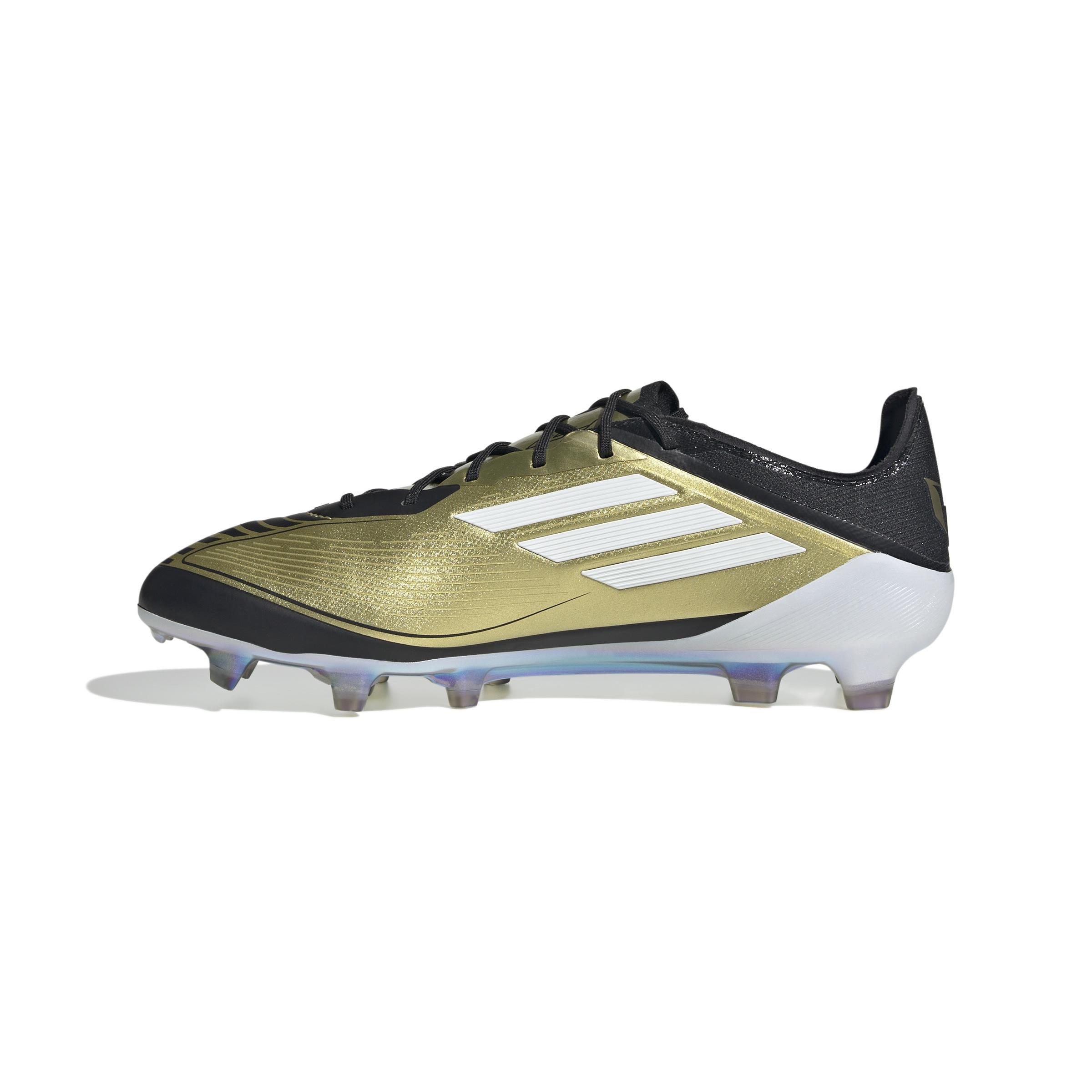Unisex Messi F50 Elite Firm Ground Boots, Gold, A901_ONE, large image number 9