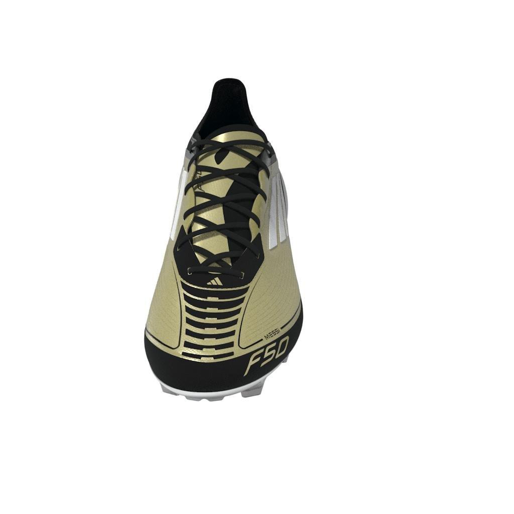 Unisex Messi F50 Elite Firm Ground Boots, Gold, A901_ONE, large image number 10