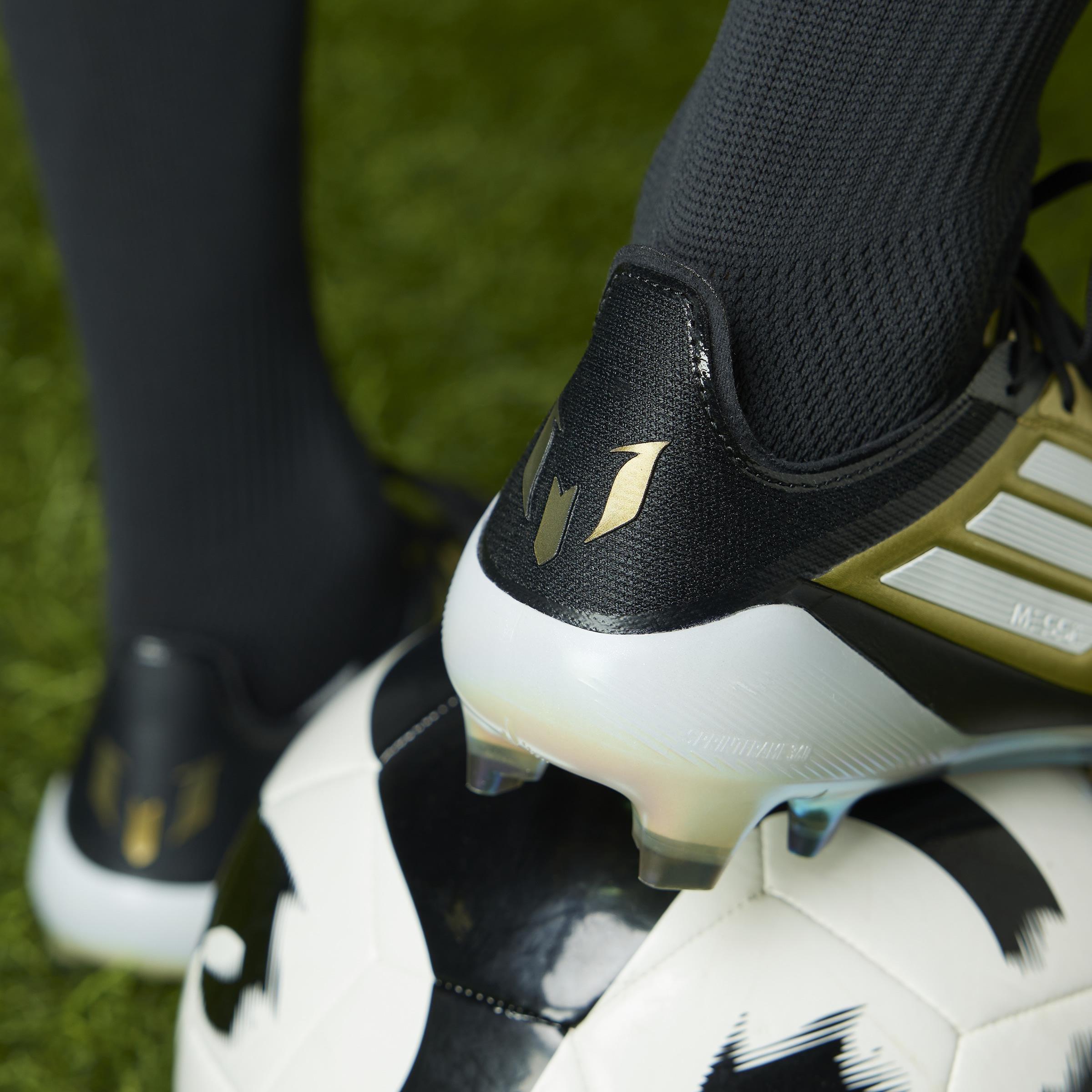 Unisex Messi F50 Elite Firm Ground Boots, Gold, A901_ONE, large image number 11