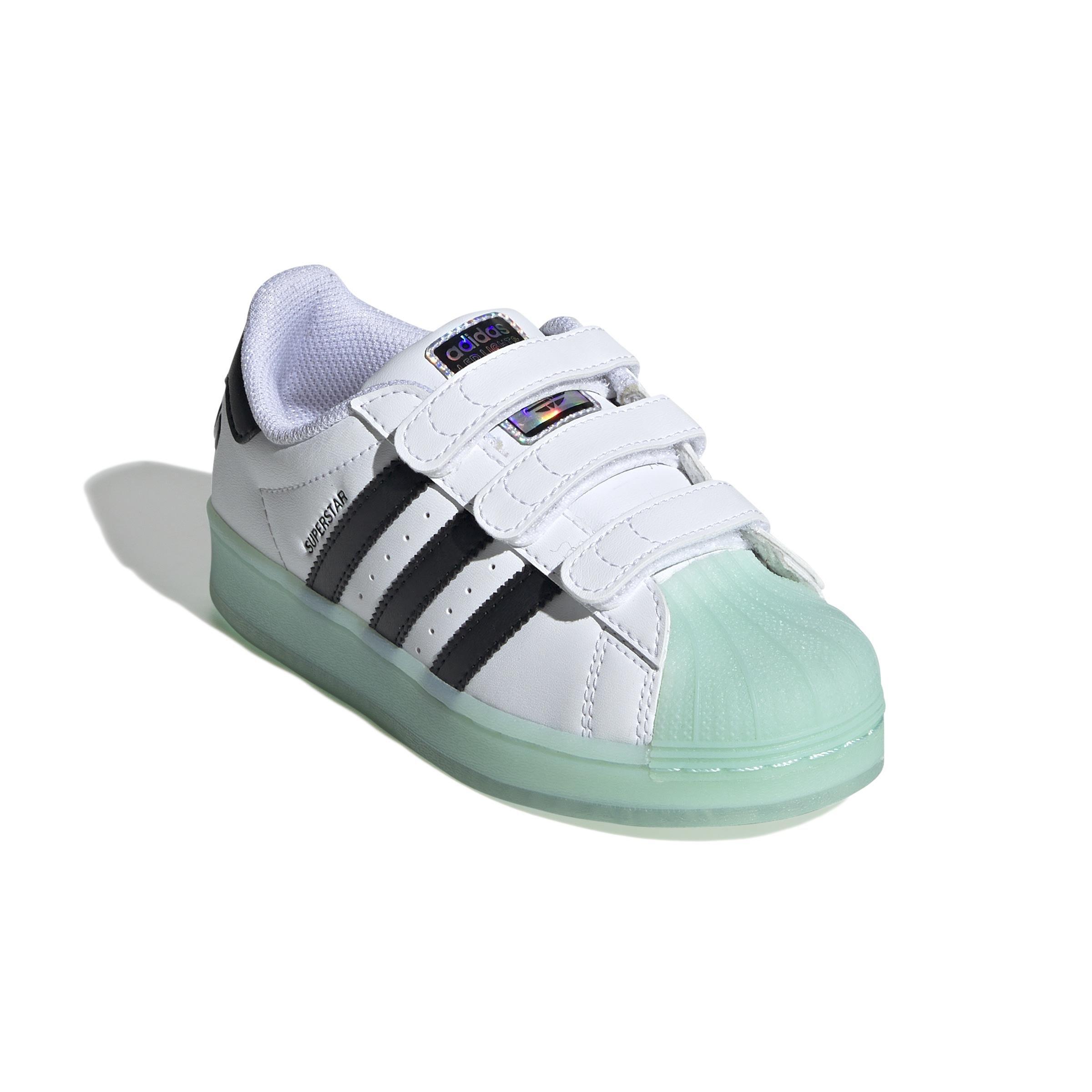 Kids Unisex Superstar Led Lights Comfort Closure Shoes, White, A901_ONE, large image number 4