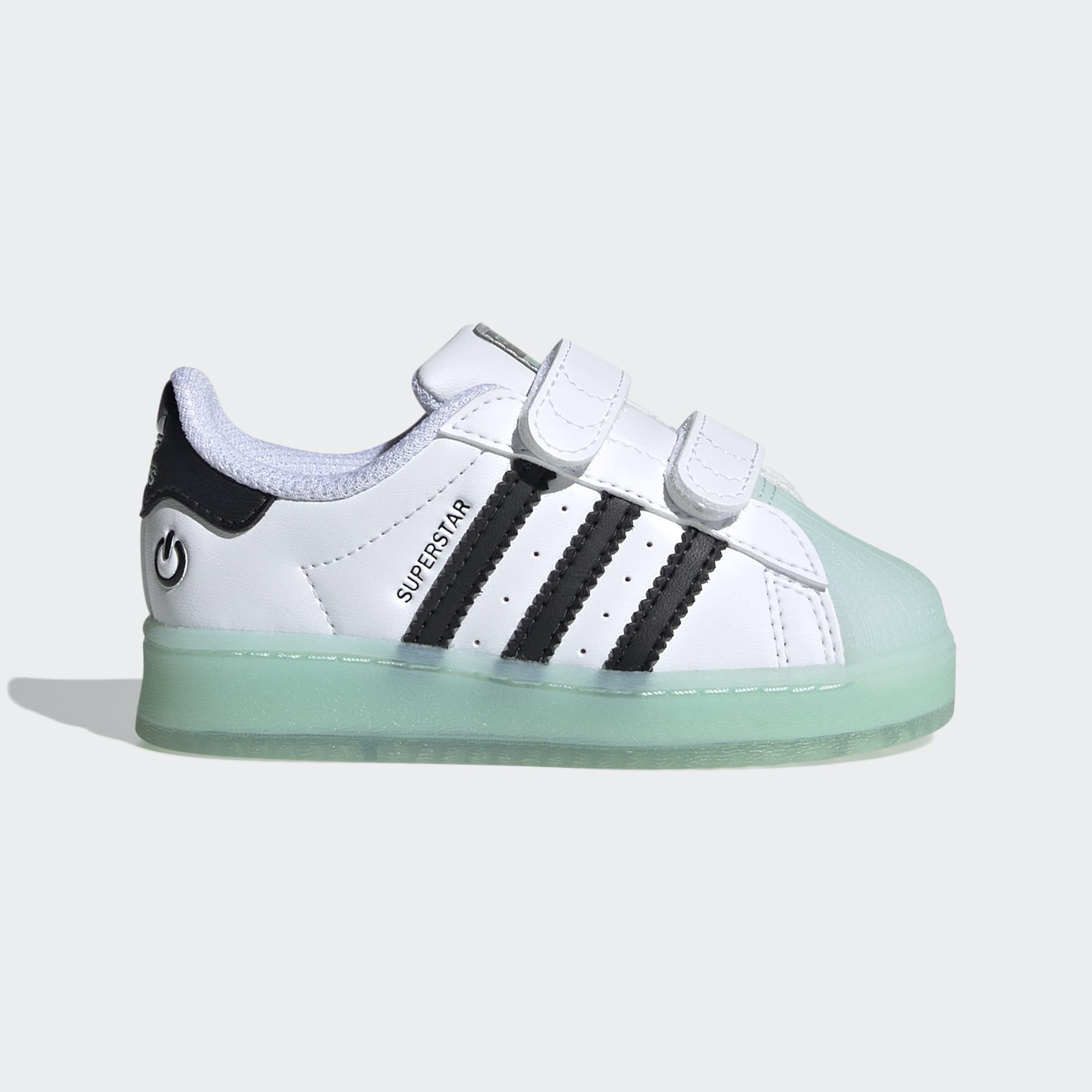 Kids Unisex Superstar Led Lights Comfort Closure Shoes, White