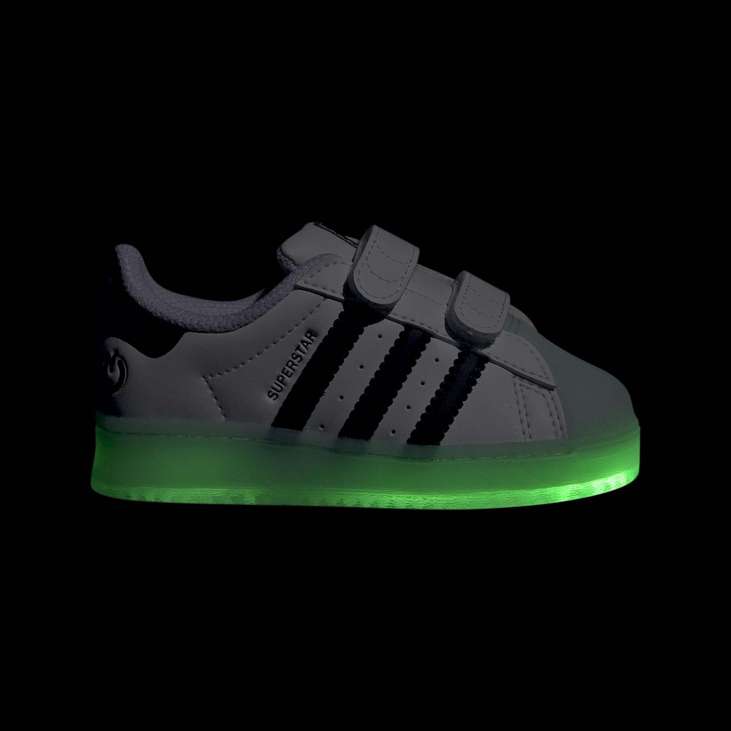 Kids Unisex Superstar Led Lights Comfort Closure Shoes, White, A901_ONE, large image number 4