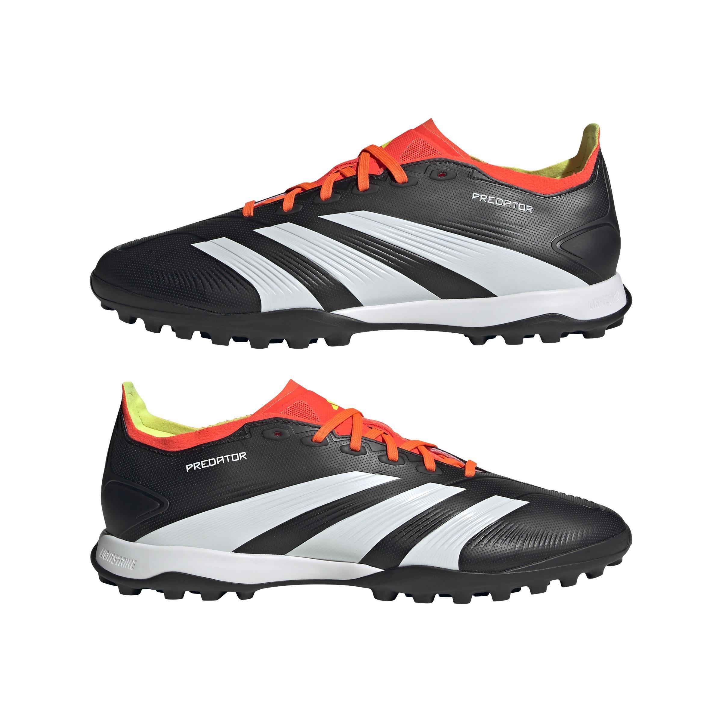 Unisex Predator 24 League Low Turf Boots, Black, A901_ONE, large image number 6