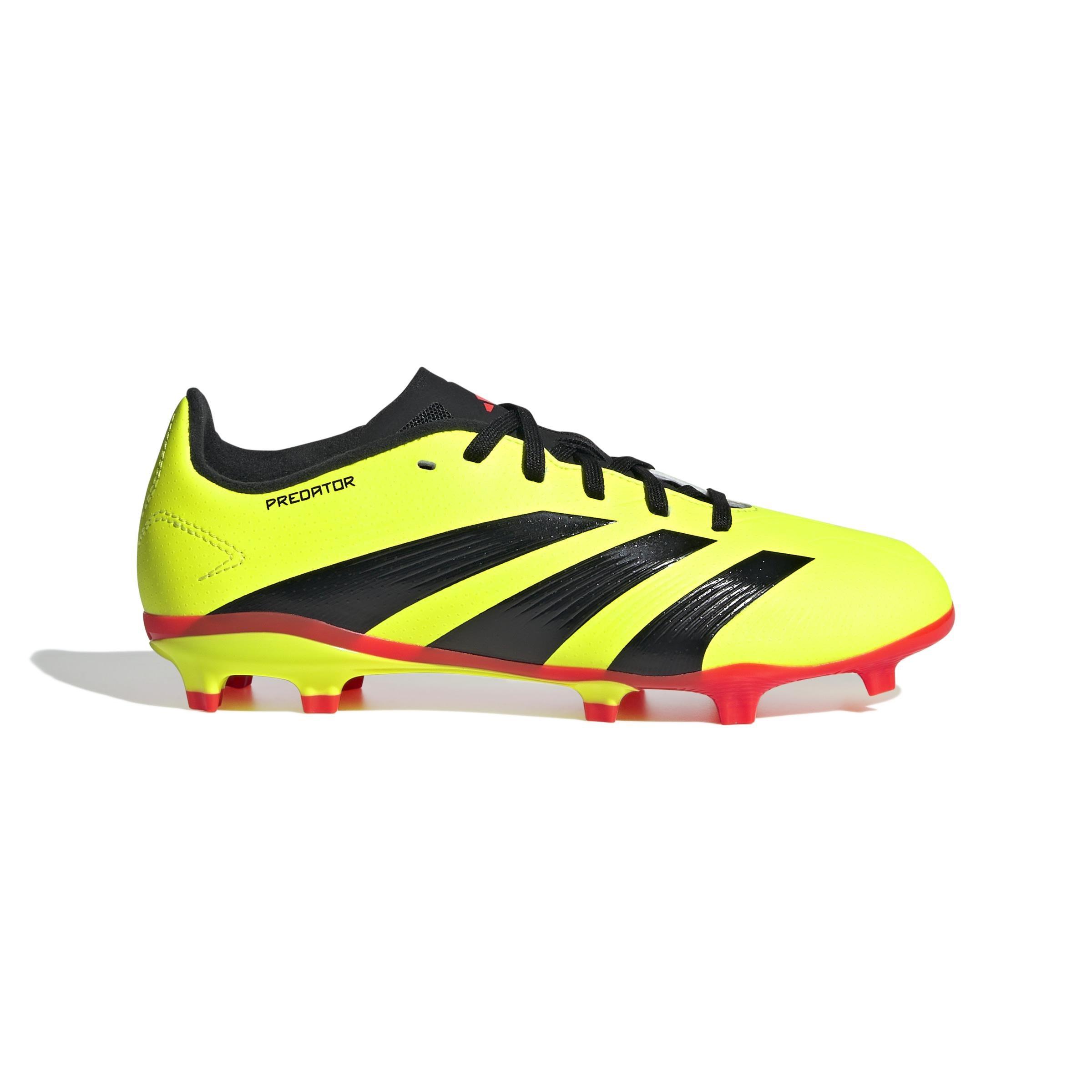Unisex Kids Predator League Firm Ground Football Boots, Yellow, A901_ONE, large image number 0