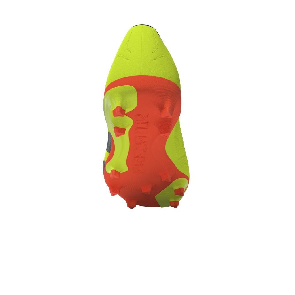 Unisex Kids Predator League Firm Ground Football Boots, Yellow, A901_ONE, large image number 7