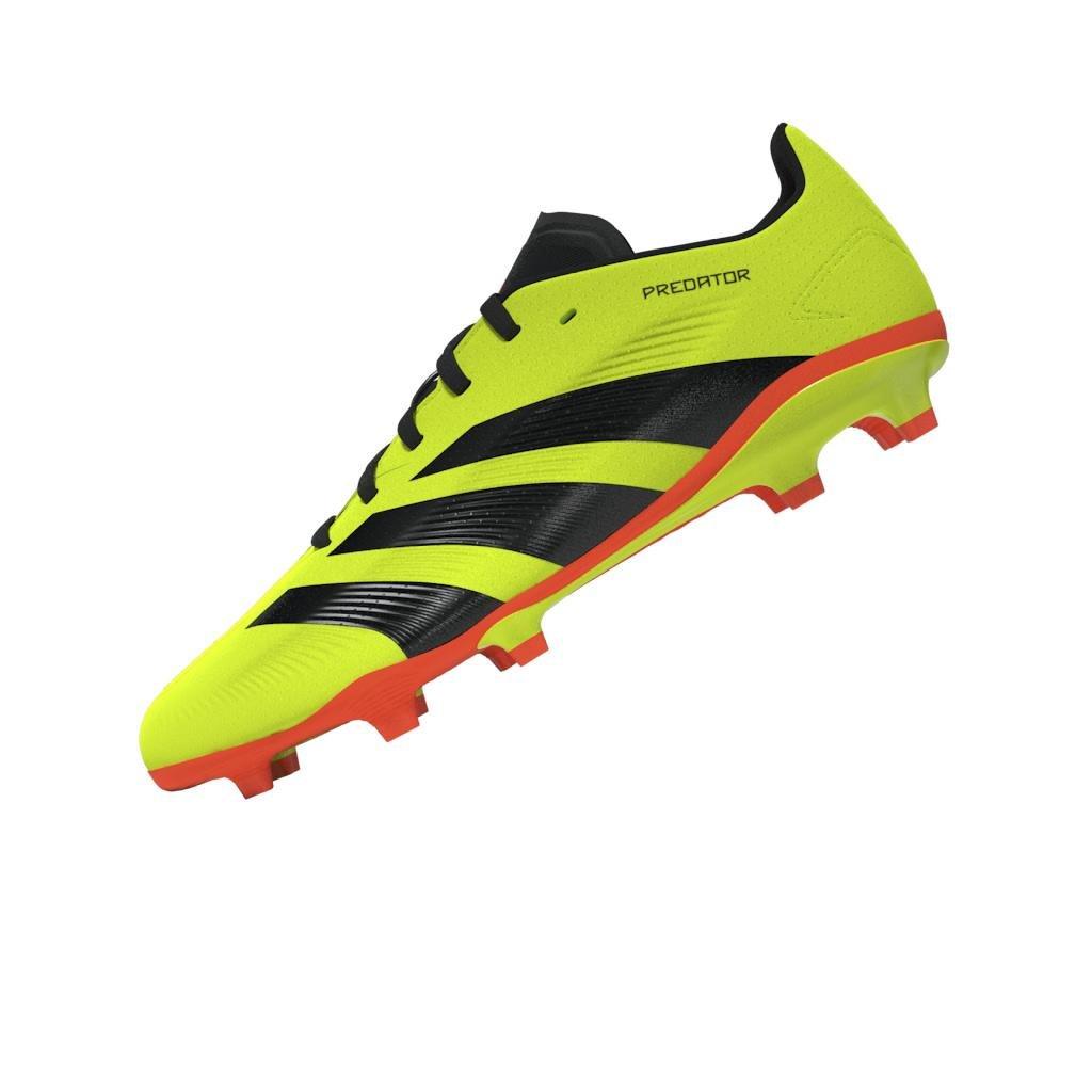 Unisex Kids Predator League Firm Ground Football Boots, Yellow, A901_ONE, large image number 9