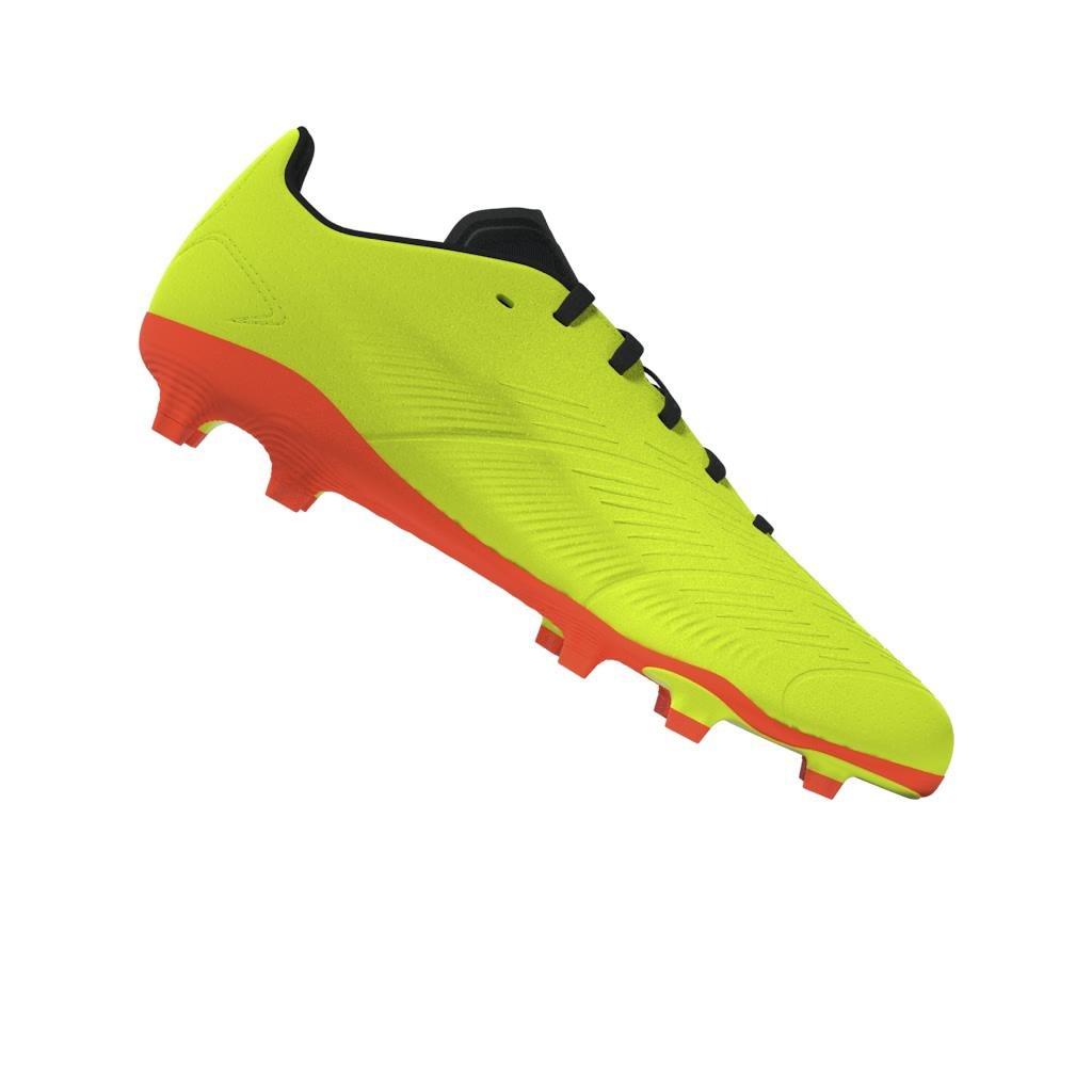 Unisex Kids Predator League Firm Ground Football Boots, Yellow, A901_ONE, large image number 10