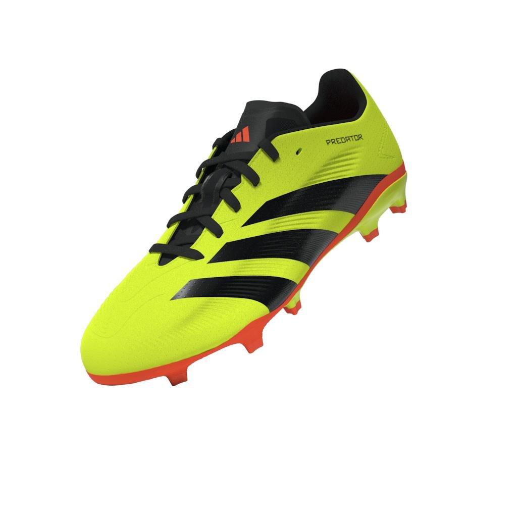Unisex Kids Predator League Firm Ground Football Boots, Yellow, A901_ONE, large image number 13