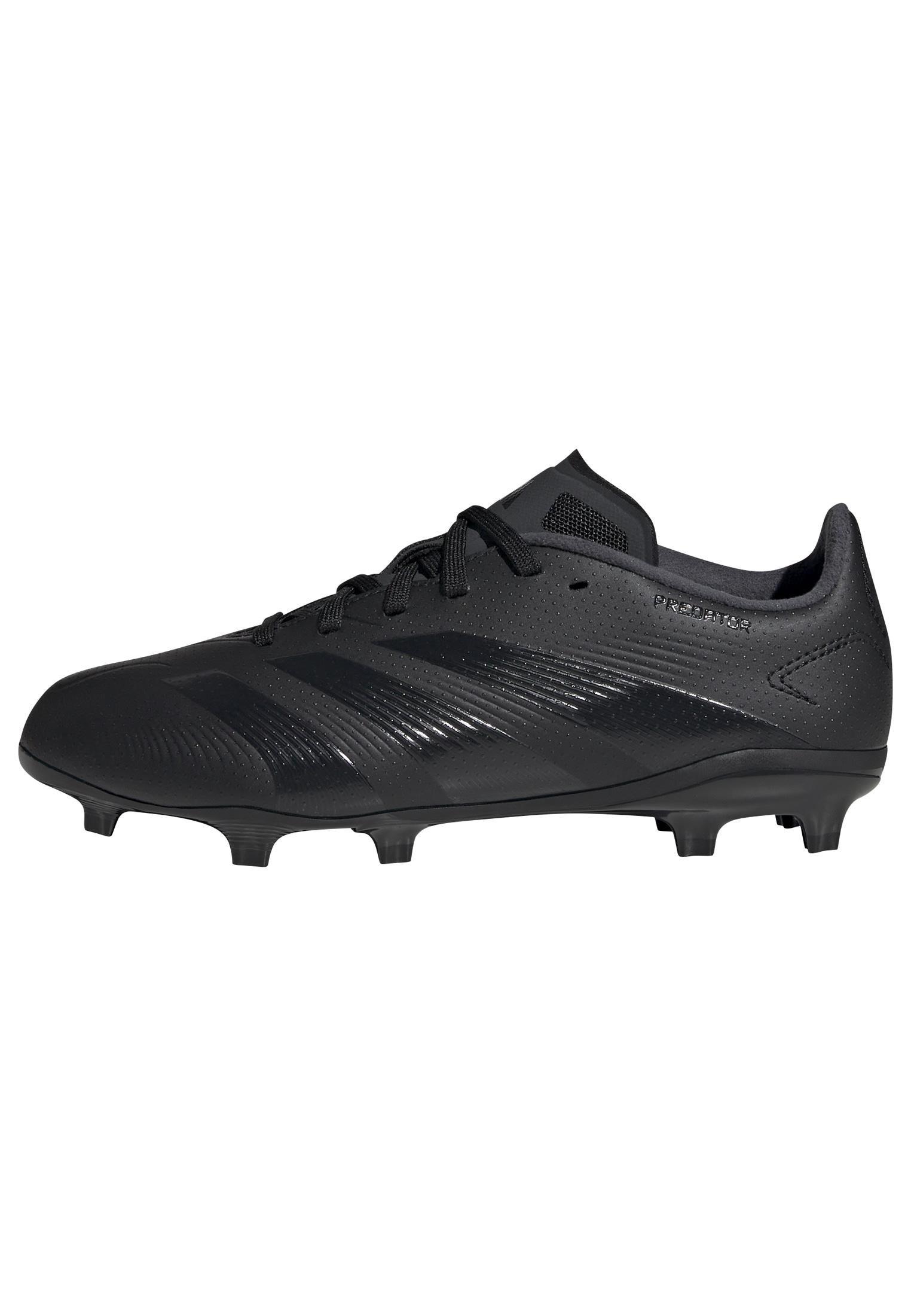 Unisex Kids Predator League Firm Ground Football Boots, Black, A901_ONE, large image number 6