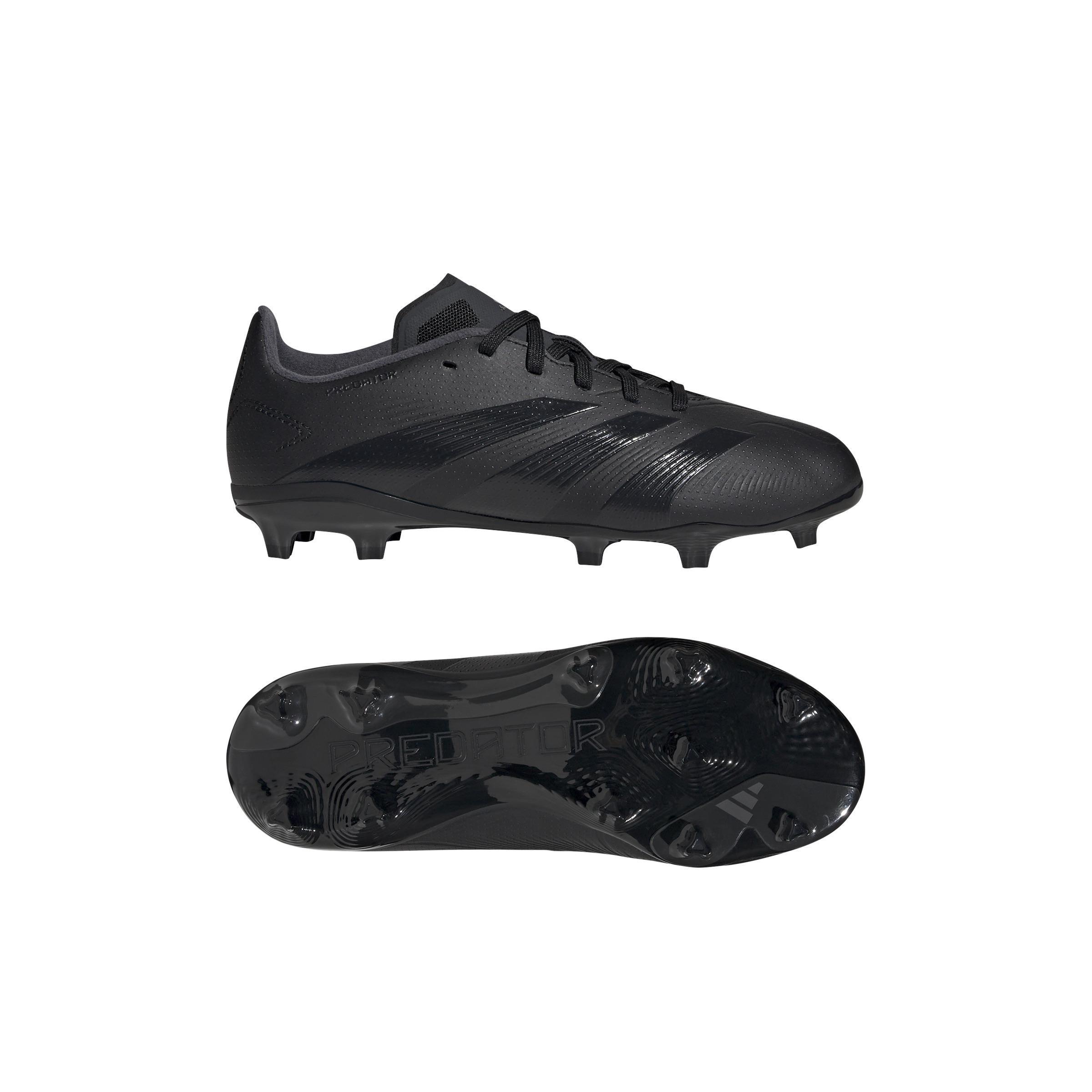 Unisex Kids Predator League Firm Ground Football Boots, Black, A901_ONE, large image number 8