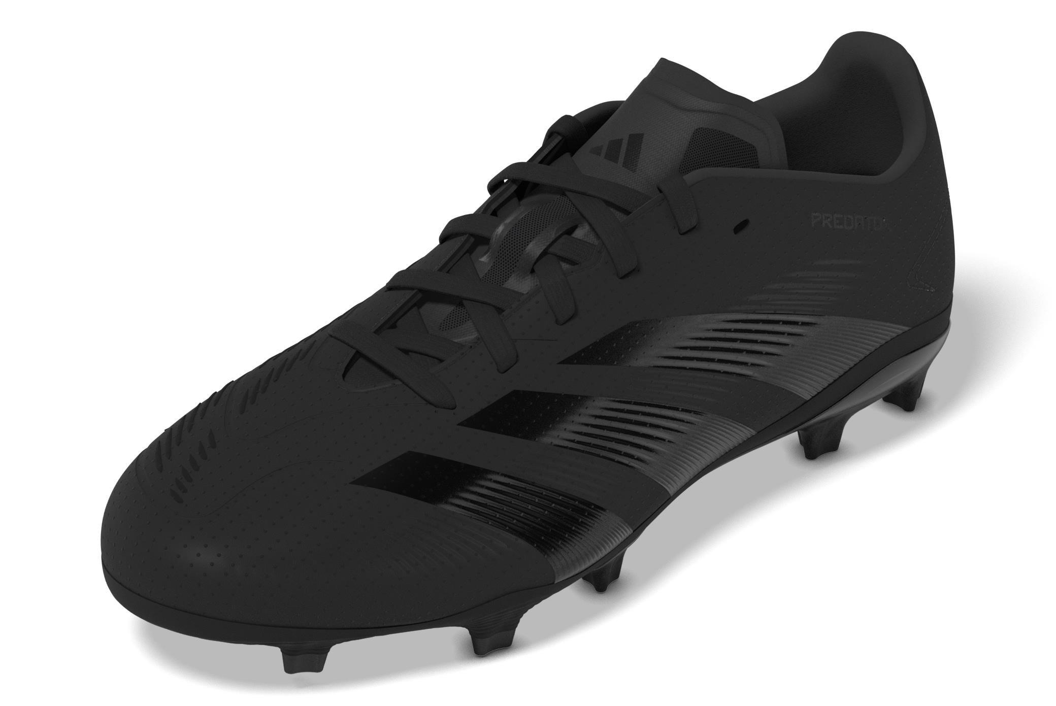 Unisex Kids Predator League Firm Ground Football Boots, Black, A901_ONE, large image number 10