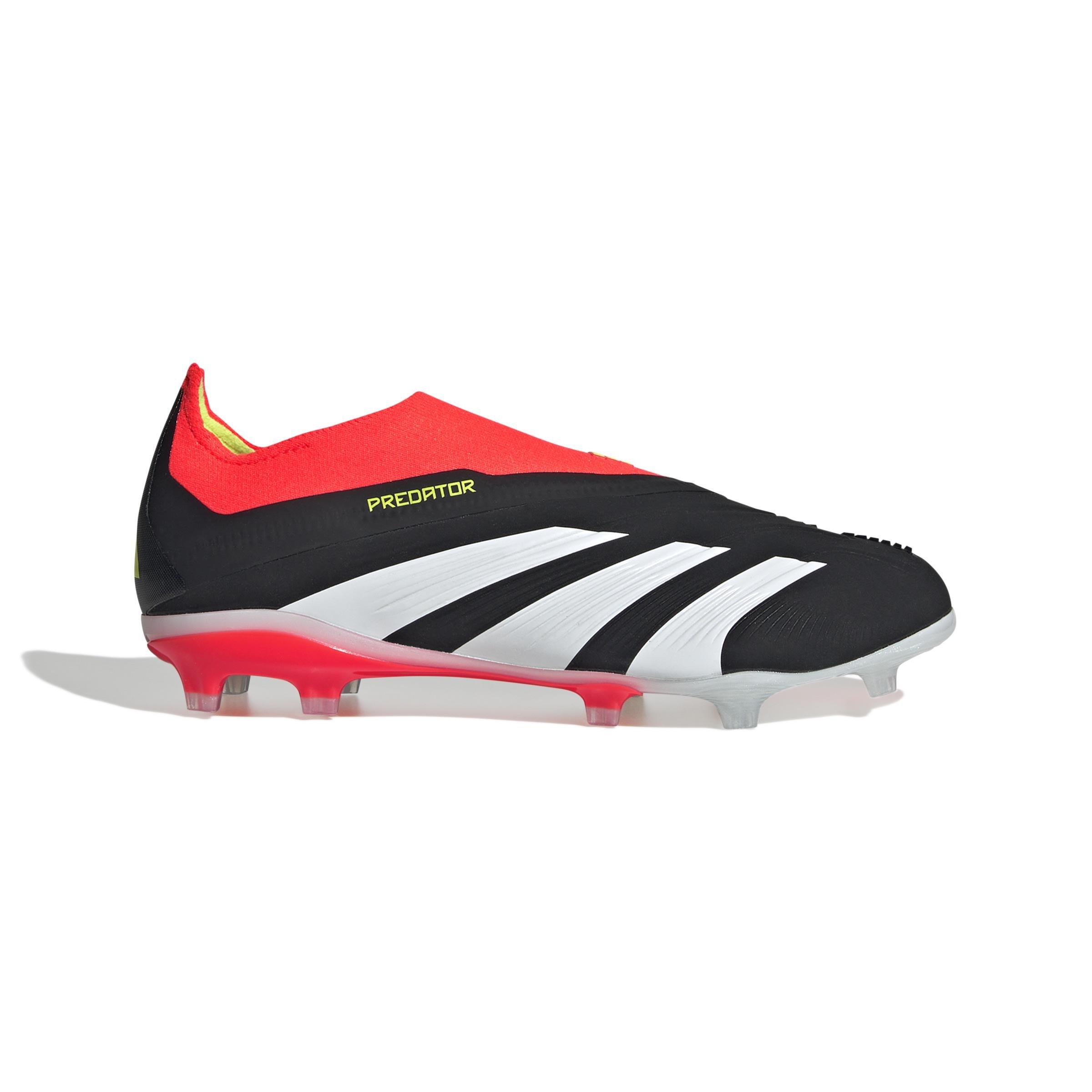 Unisex Kids Predator Elite Laceless Firm Ground Football Boots, Black, , large image number 0