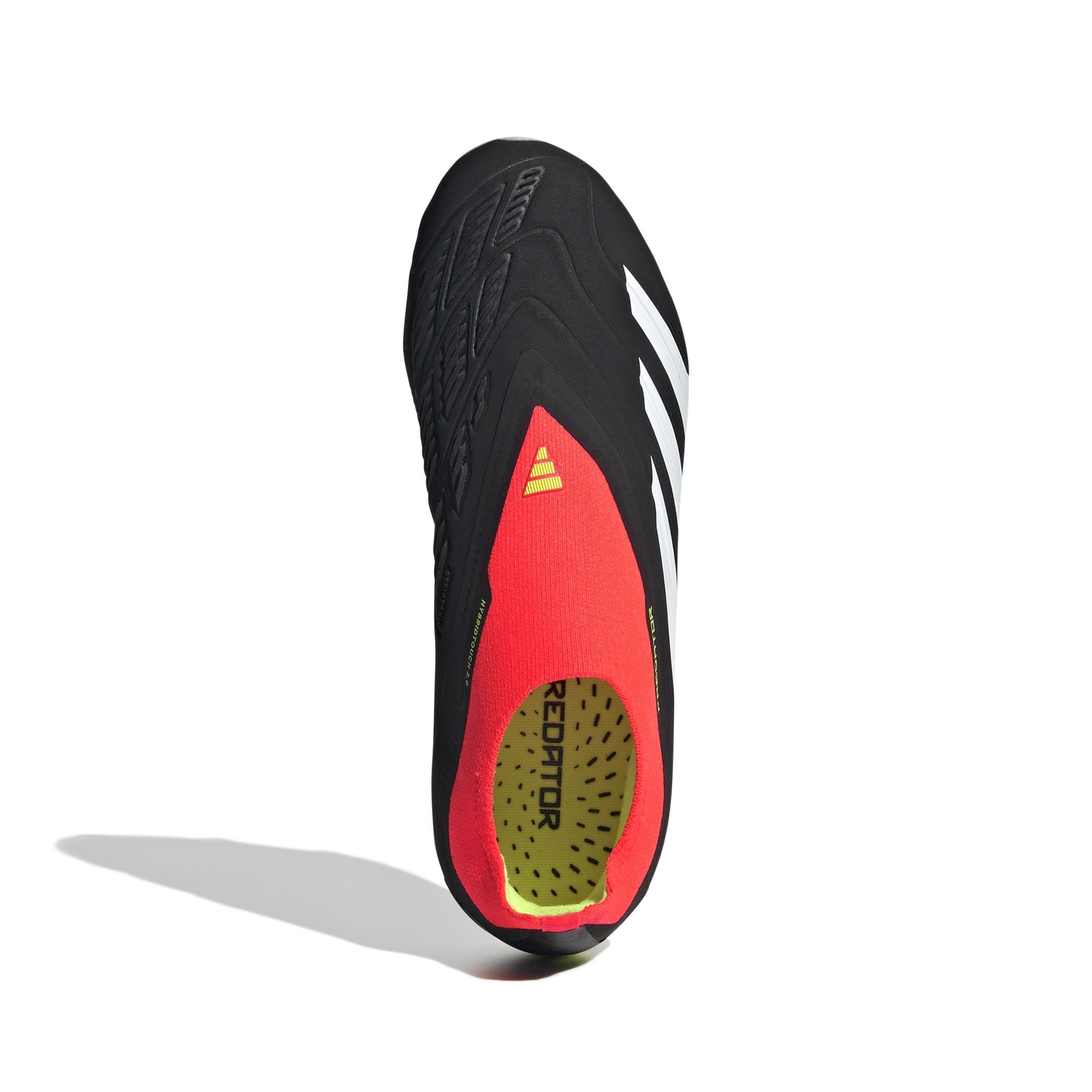 Unisex Kids Predator Elite Laceless Firm Ground Football Boots, Black, , large image number 1