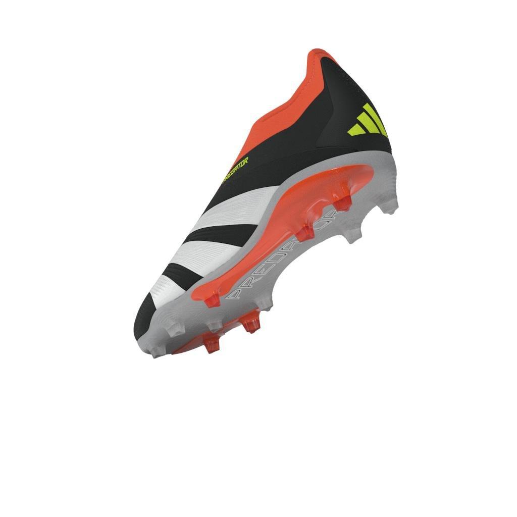Unisex Kids Predator Elite Laceless Firm Ground Football Boots, Black, , large image number 9