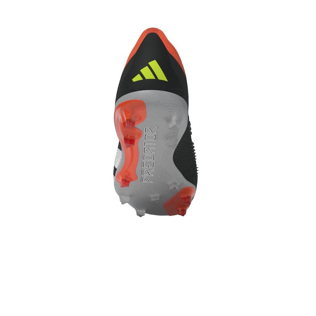 Unisex Kids Predator Elite Laceless Firm Ground Football Boots, Black, , large image number 10