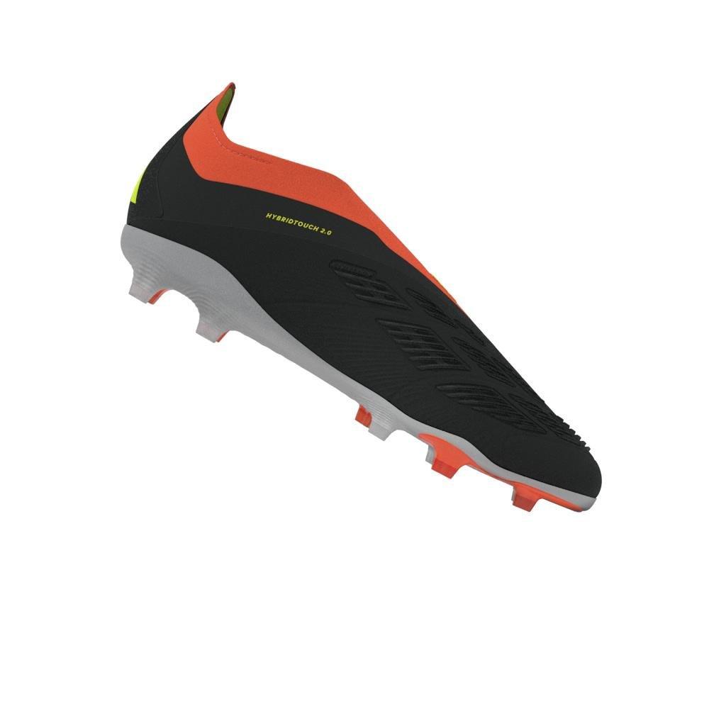 Unisex Kids Predator Elite Laceless Firm Ground Football Boots, Black, , large image number 14