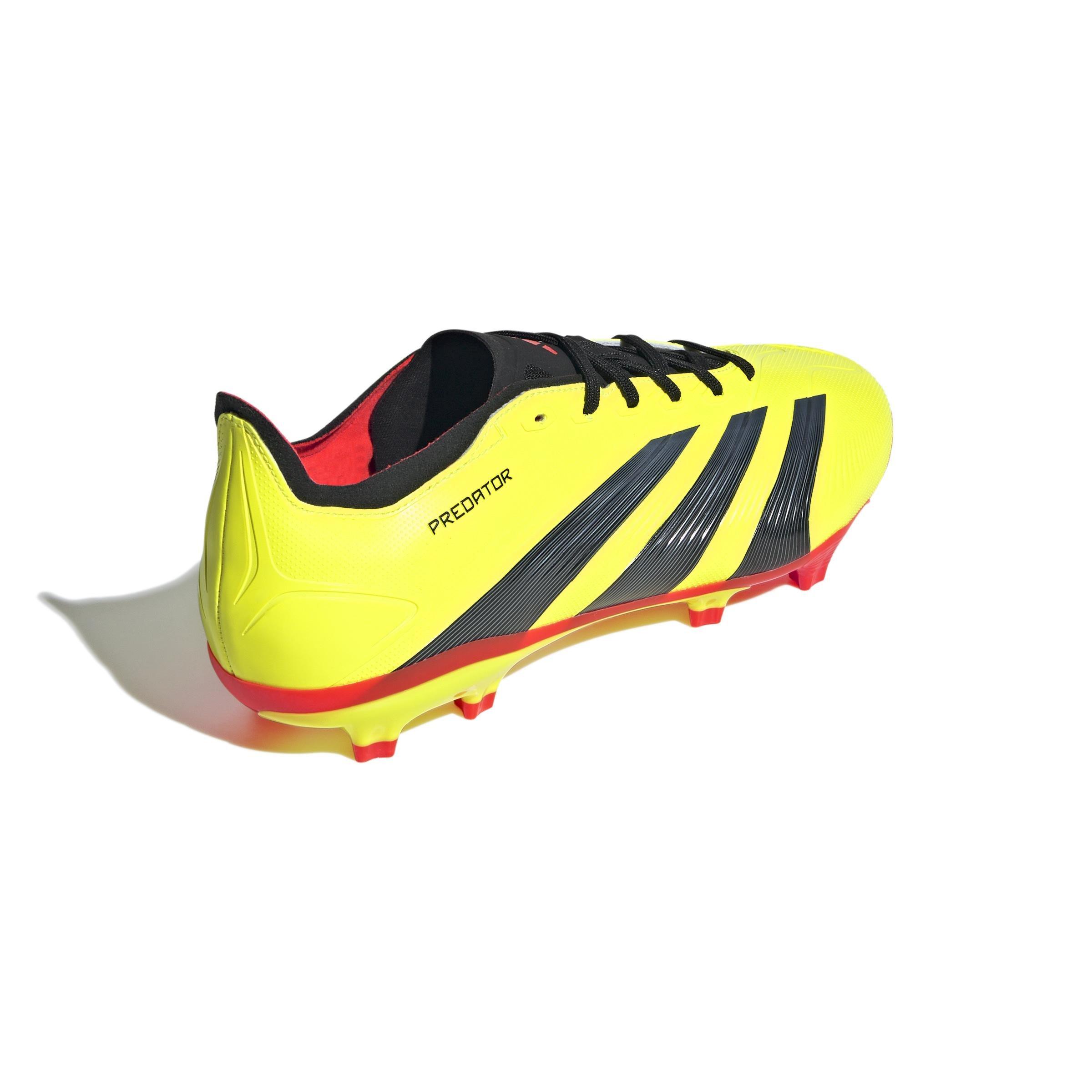 Unisex Predator League Firm Ground Football Boots, Yellow, A901_ONE, large image number 4